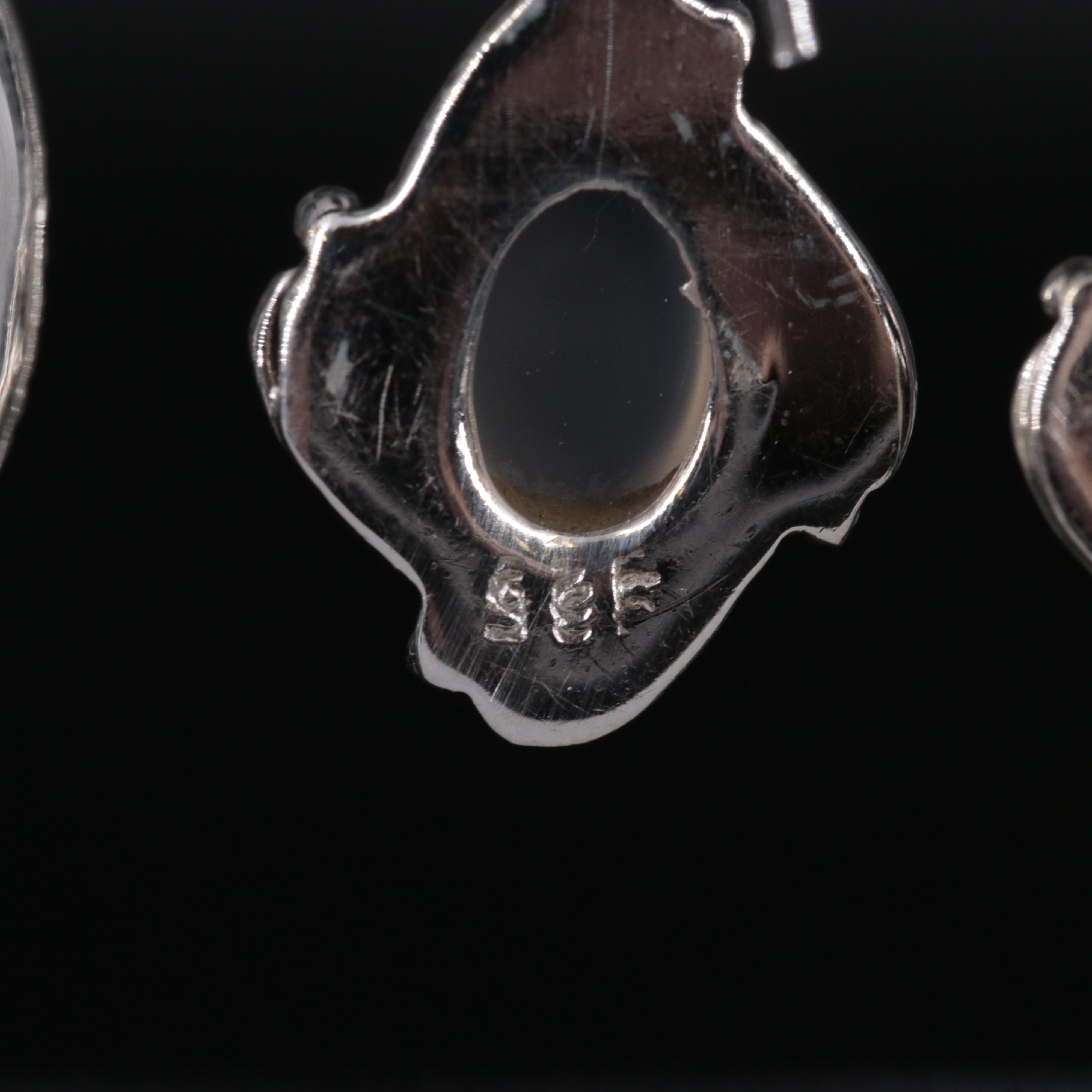 Sterling Silver Earring Duo Including Gemstones