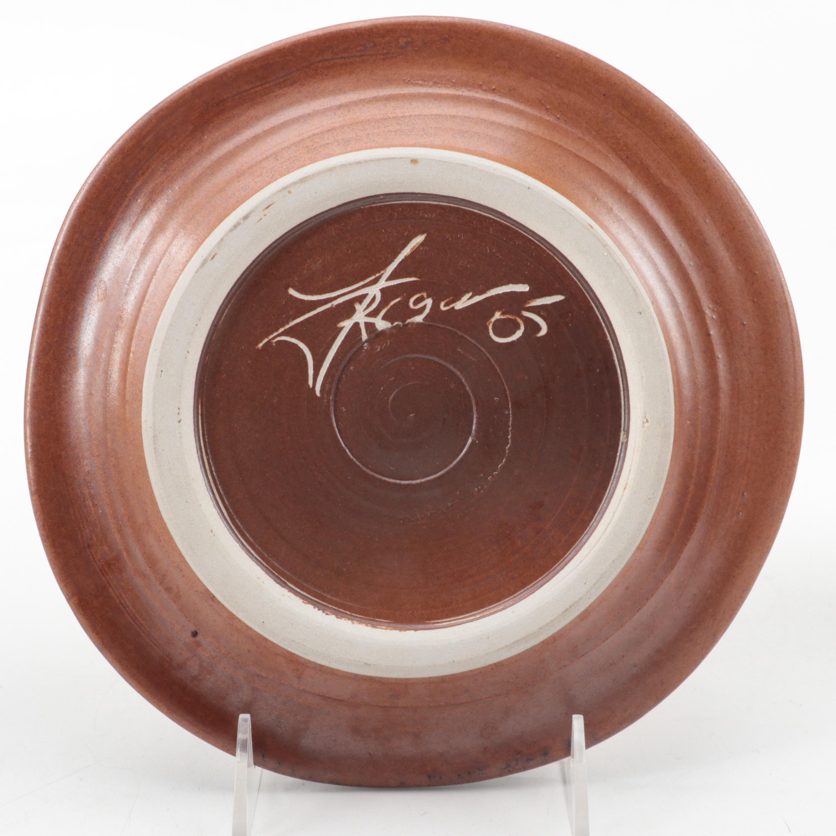 Studio Pottery Vase Other Art Pottery Plates