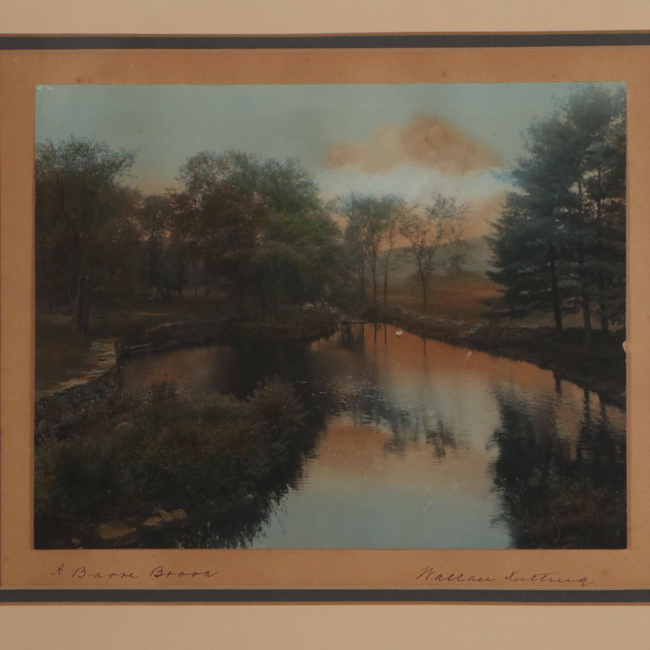 Wallace Nutting Hand-Colored Photographs Including "The Swimming Pool"