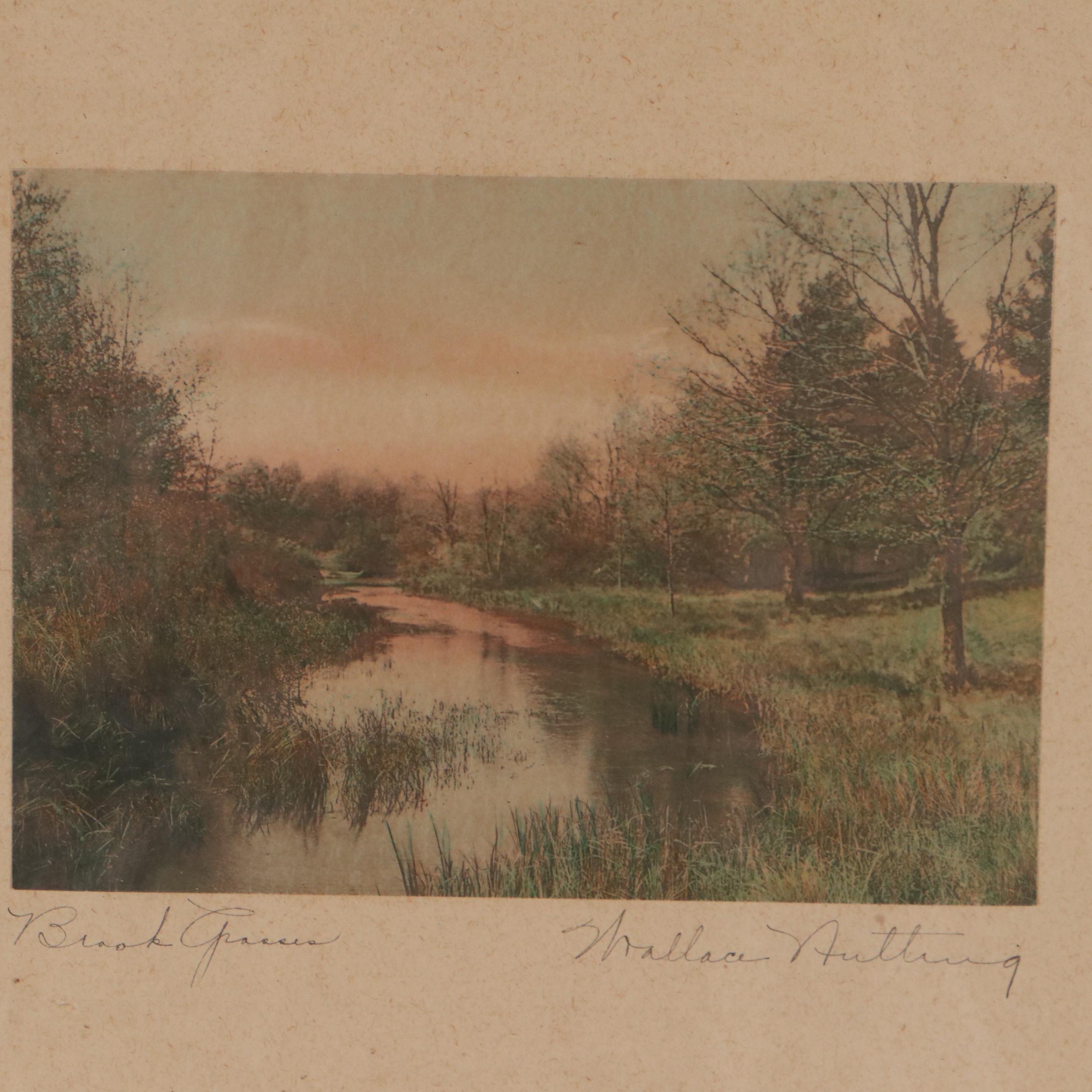 Wallace Nutting Hand-Colored Photographs Including "The Swimming Pool"