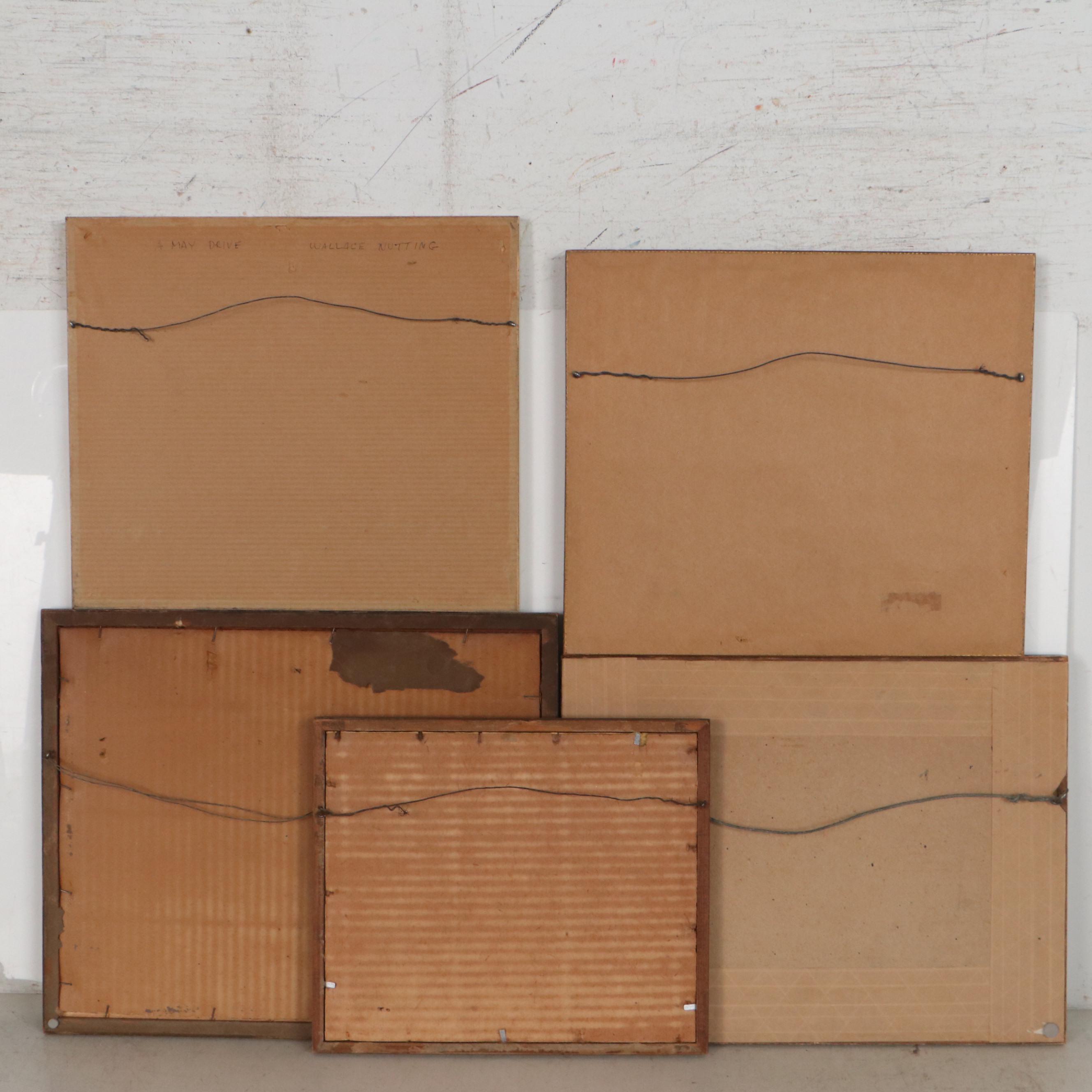 Wallace Nutting Hand-Colored Photographs Including "The Swimming Pool"