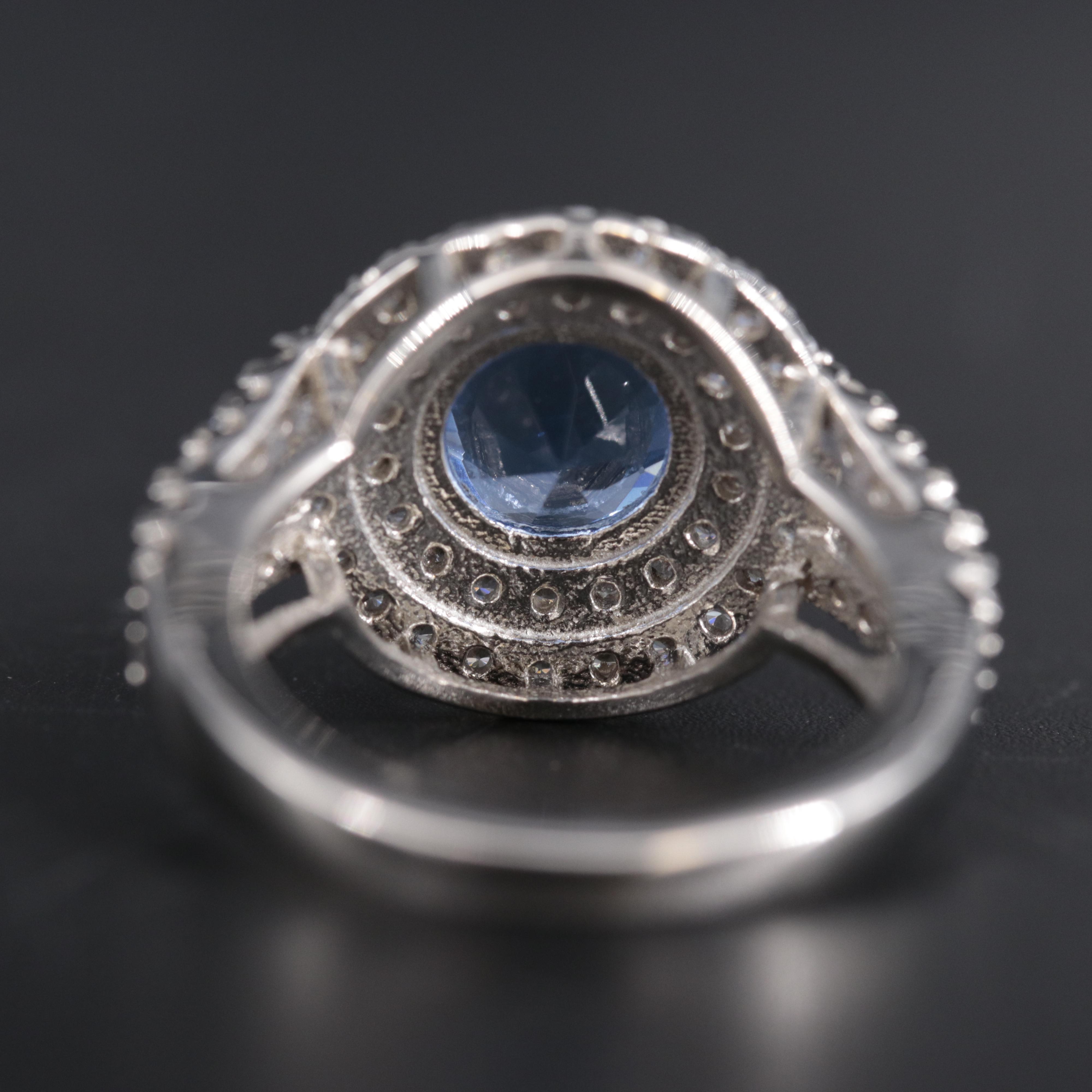 Sterling Silver Ring Including Gemstones