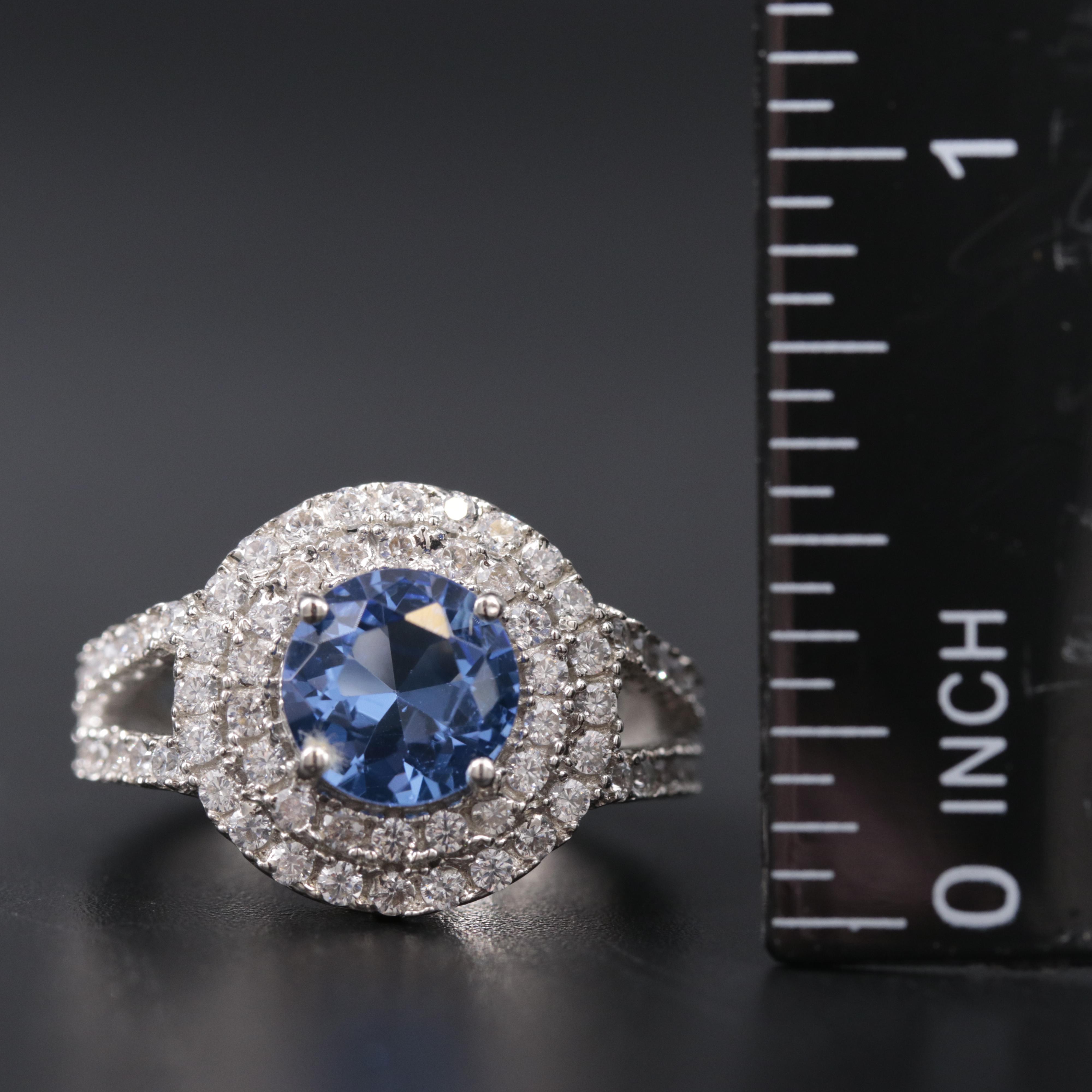 Sterling Silver Ring Including Gemstones