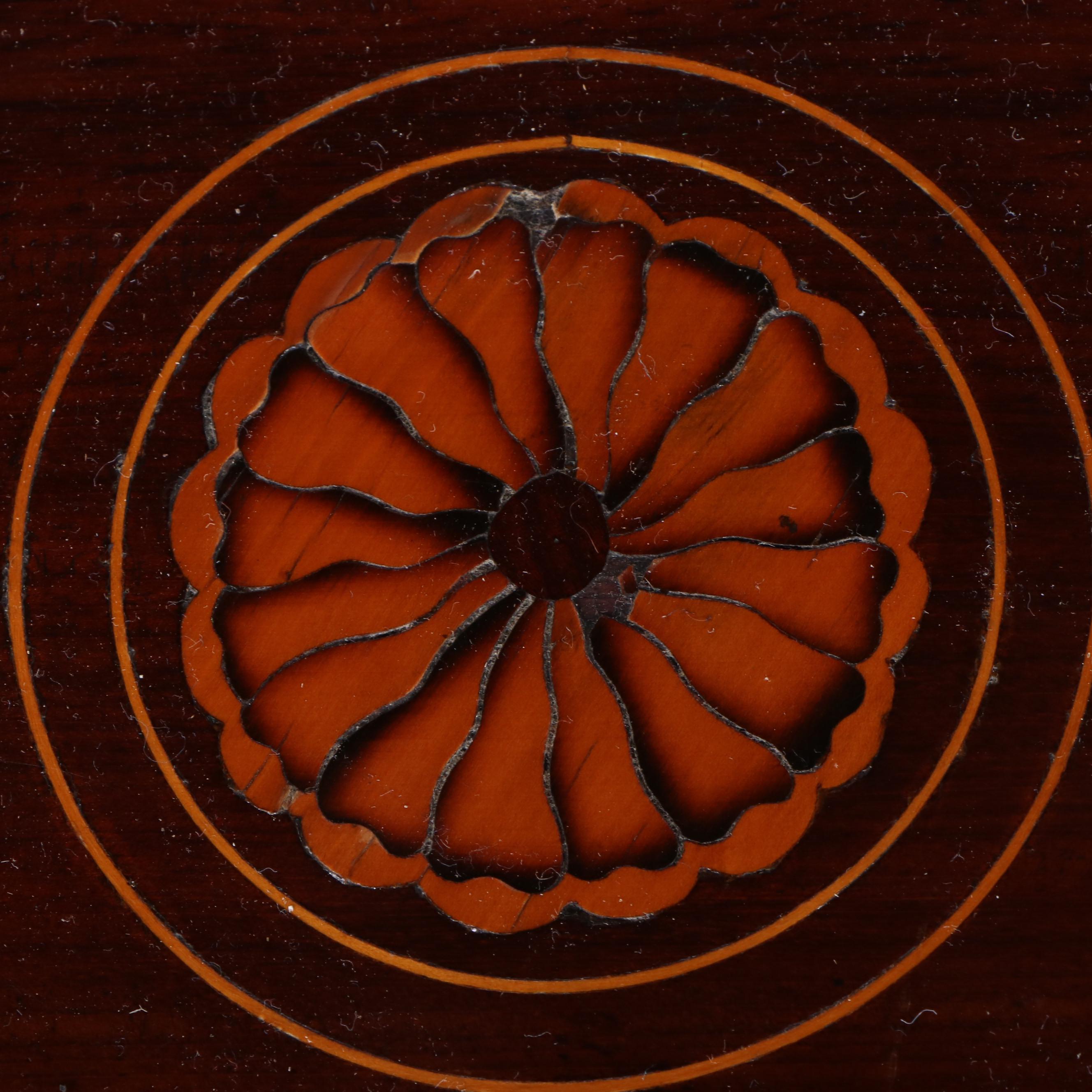 George III Mahogany and Marquetry Bedside Commode, circa 1800