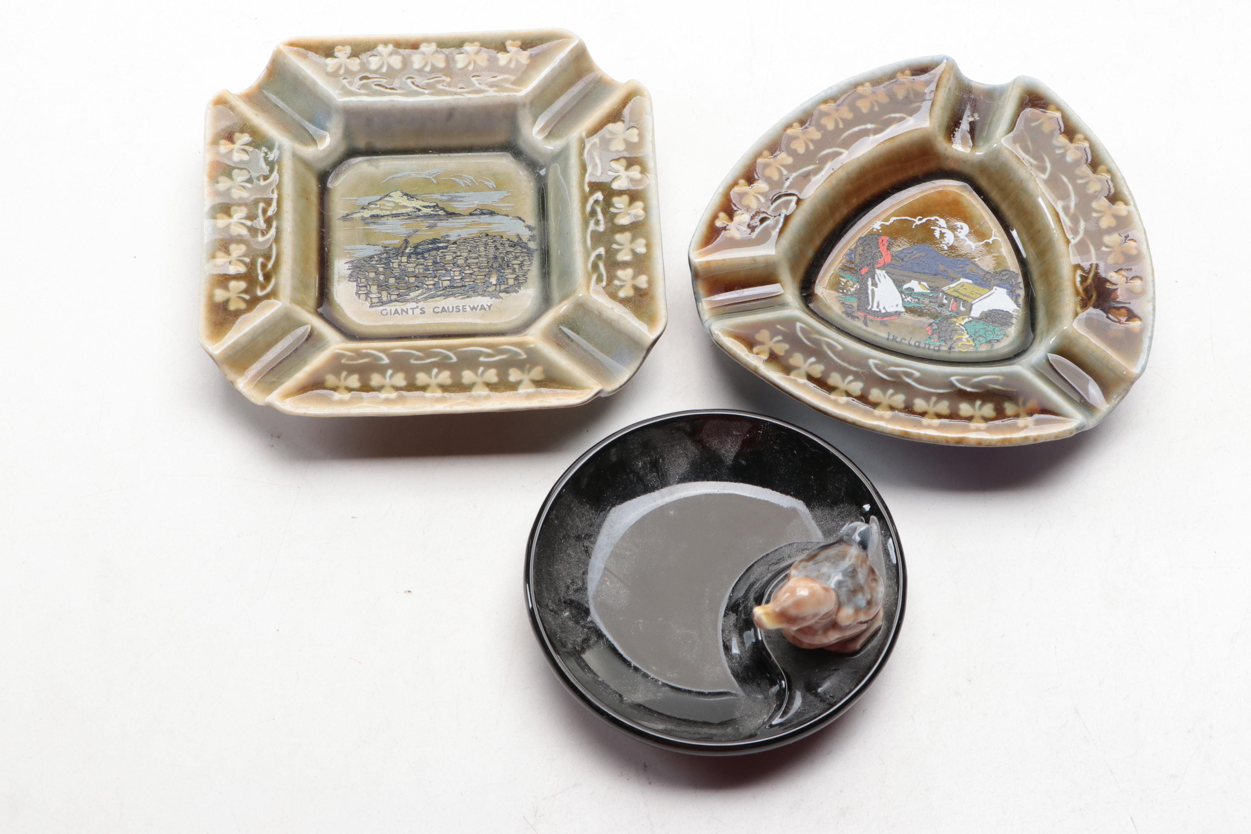 Meerschaum and Briar Tobacco Pipes with Humidor, Pipe Rests, Ashtrays and More