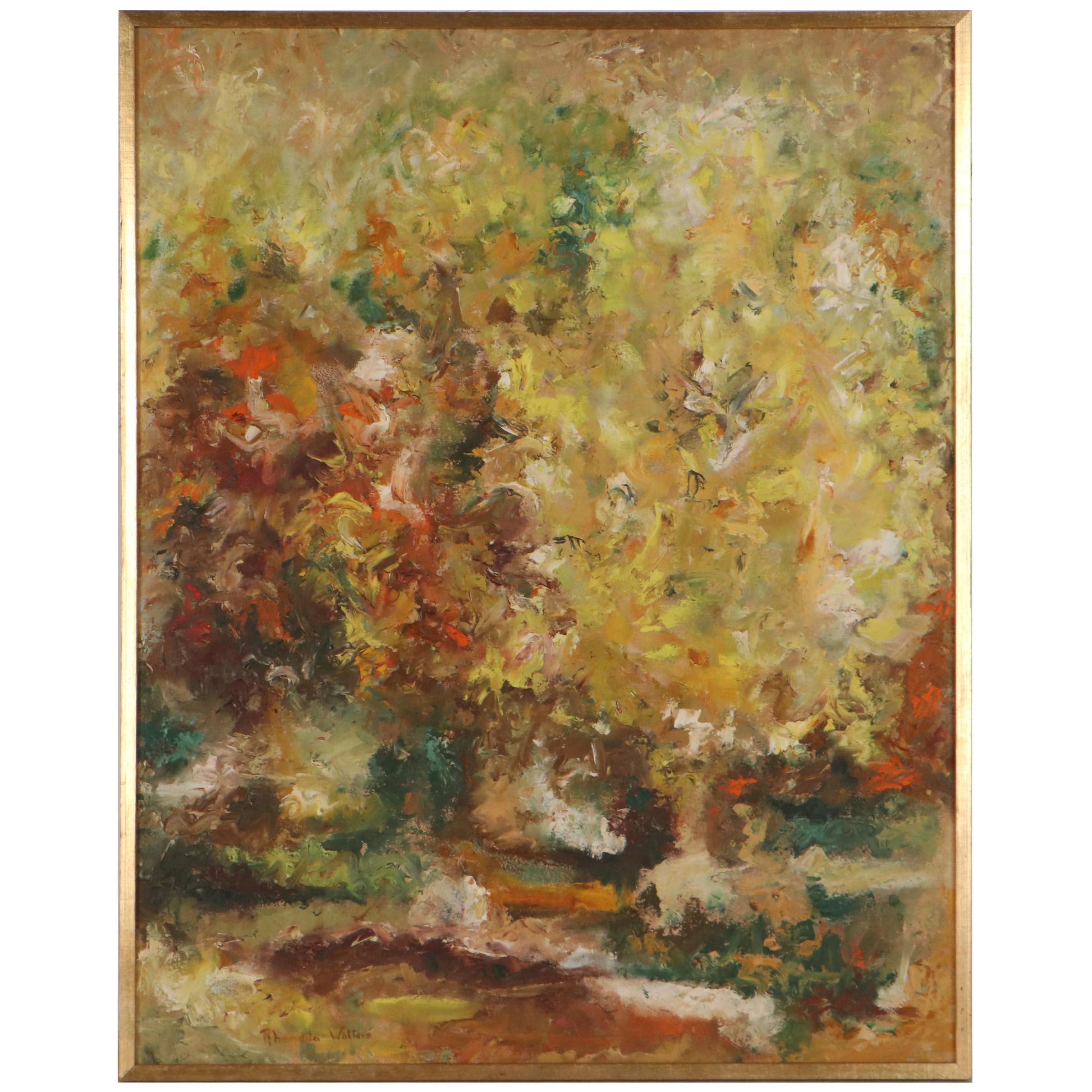 Rhondda Walters Oil Painting "The Three Ginkgos"