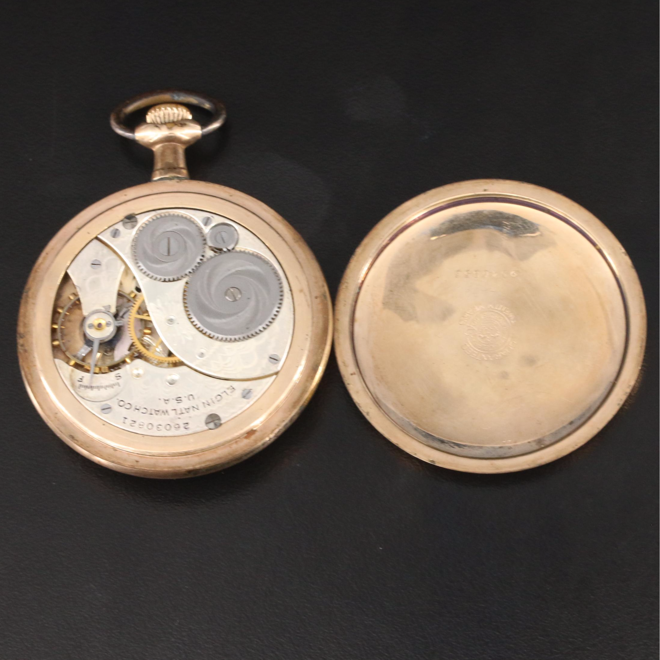 1923 Elgin Open Face Pocket Watch