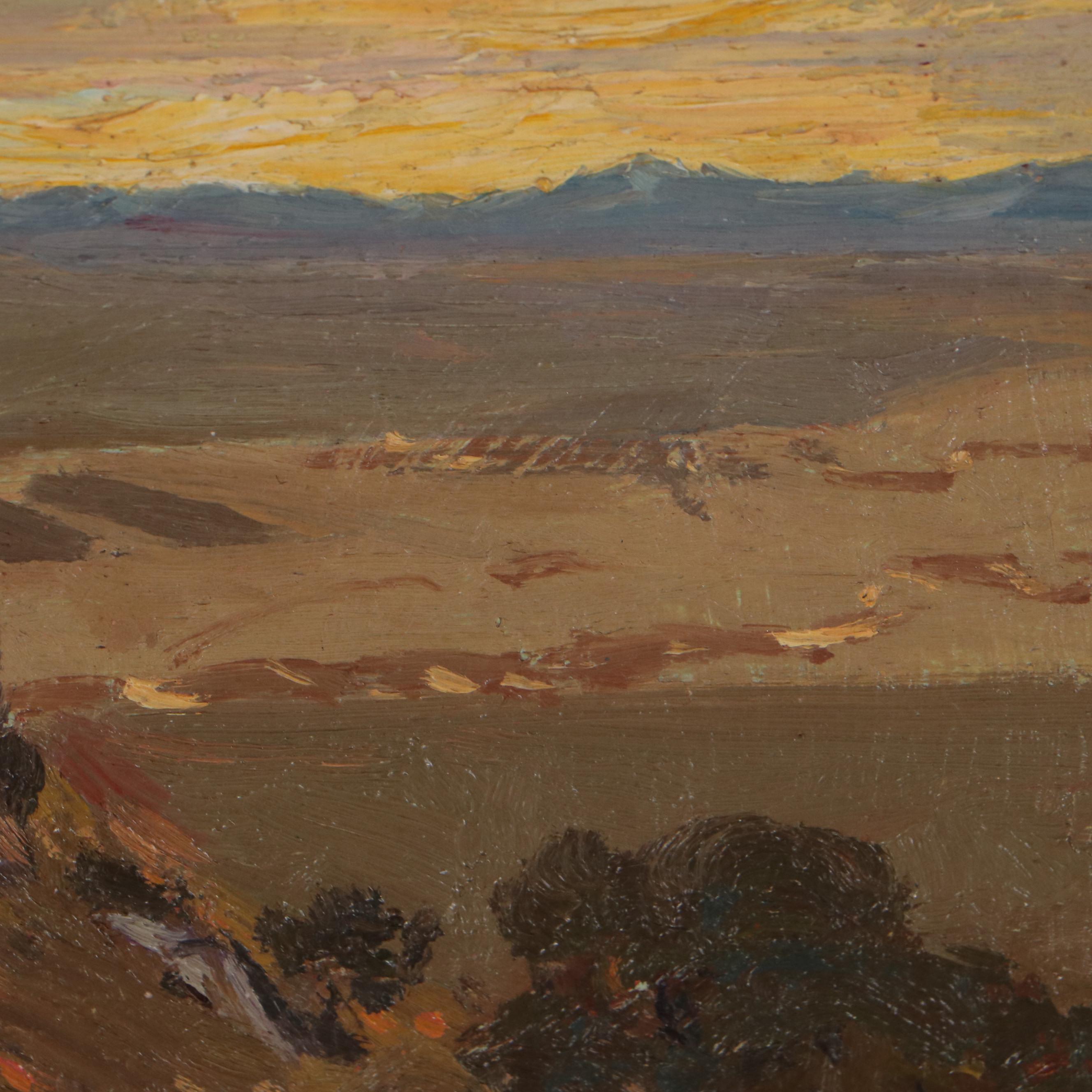 Paul Turner Sargent Mountainside Landscape Oil Painting of , 1921