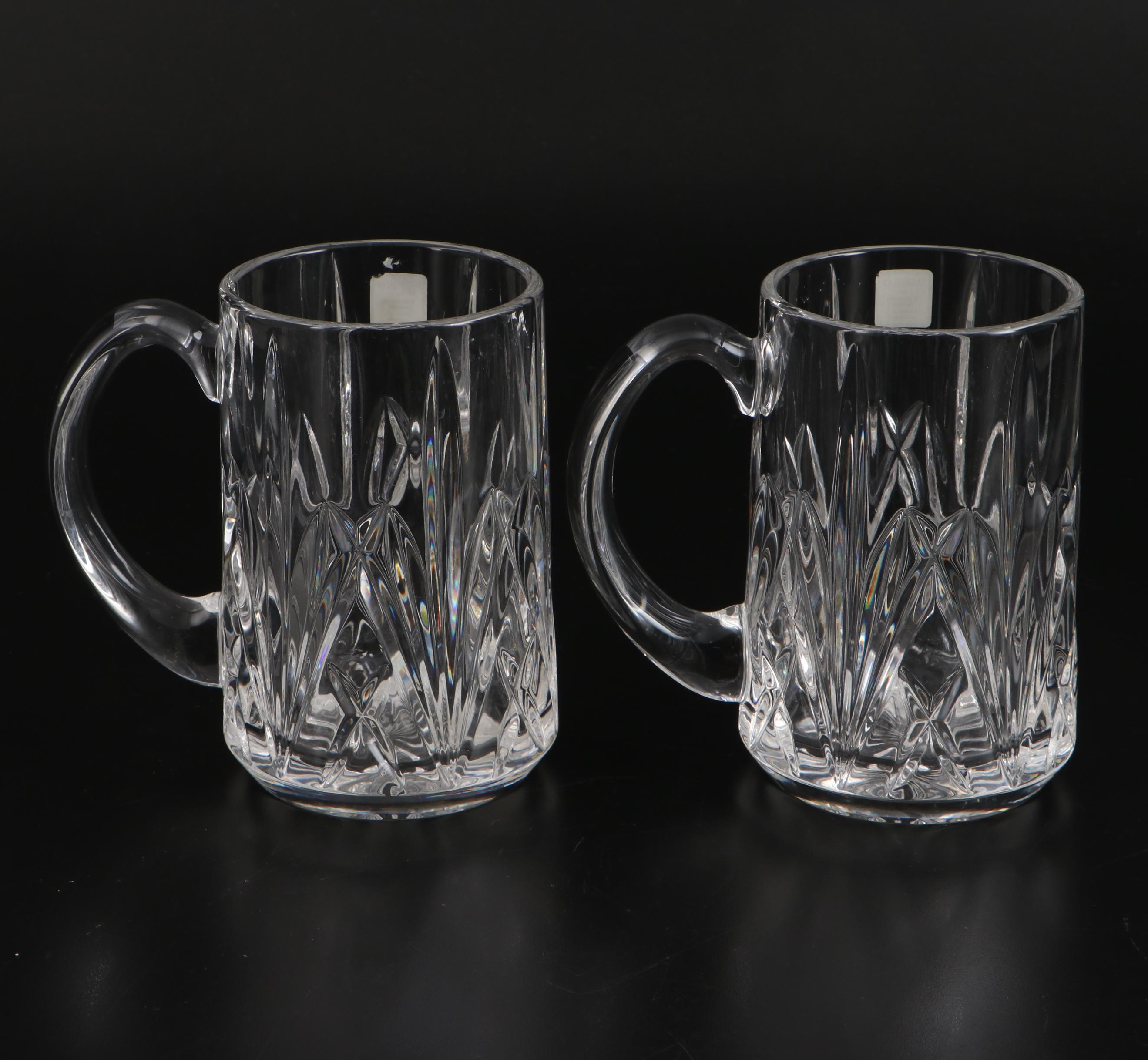 Marquis by Waterford "Brookside" Beer Mugs and Pitcher with Champagne Flute