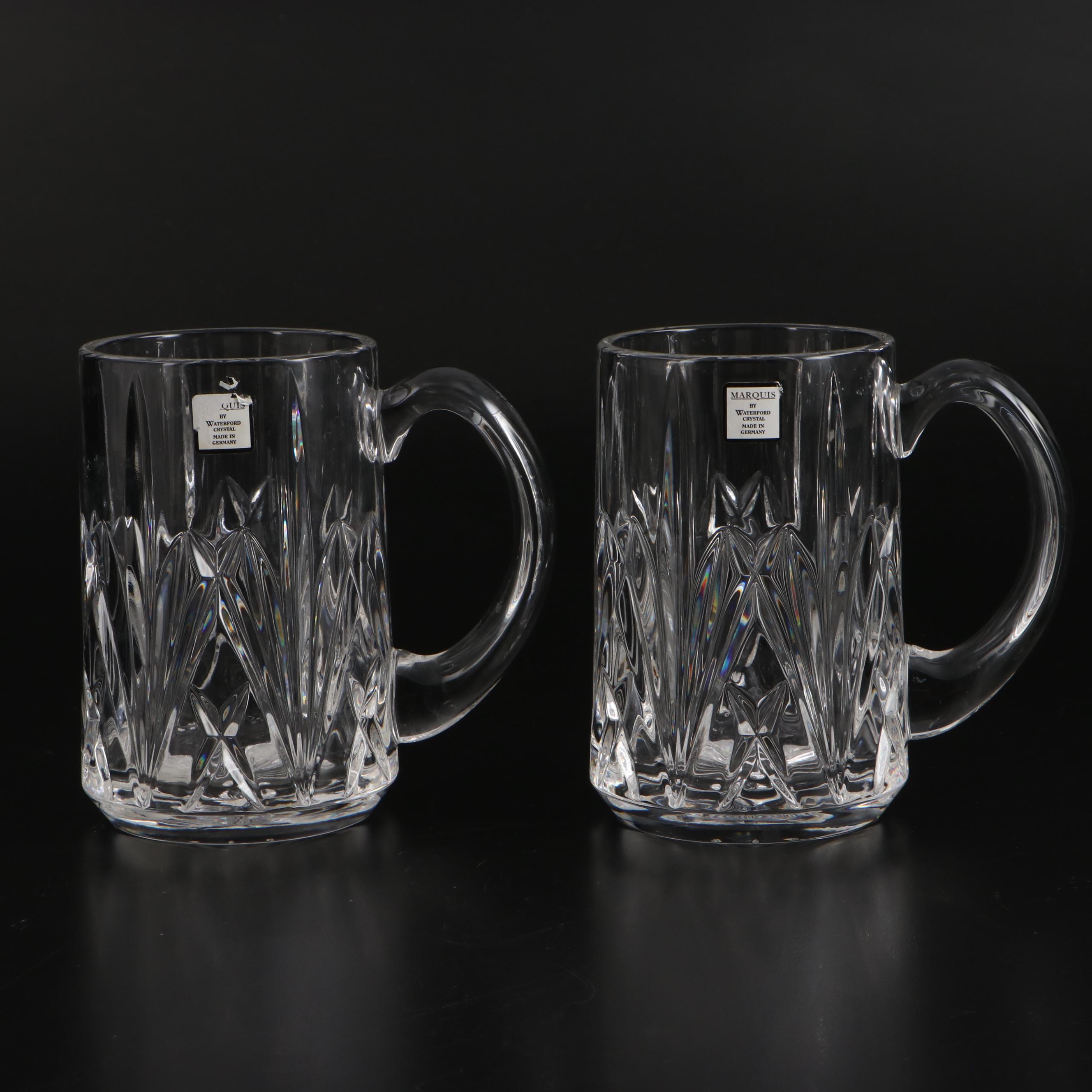 Marquis by Waterford "Brookside" Beer Mugs and Pitcher with Champagne Flute