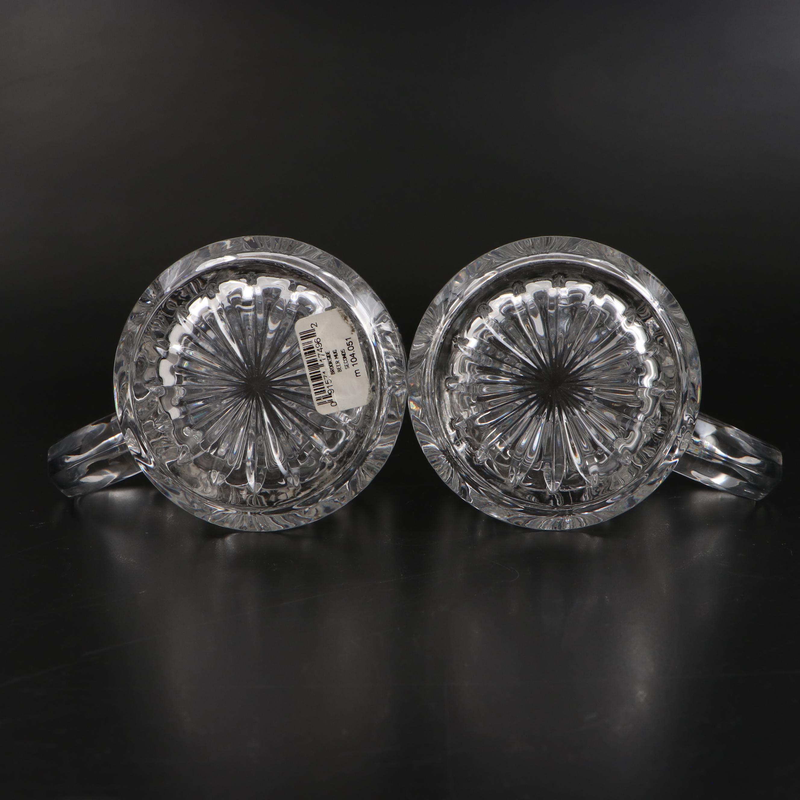 Marquis by Waterford "Brookside" Beer Mugs and Pitcher with Champagne Flute