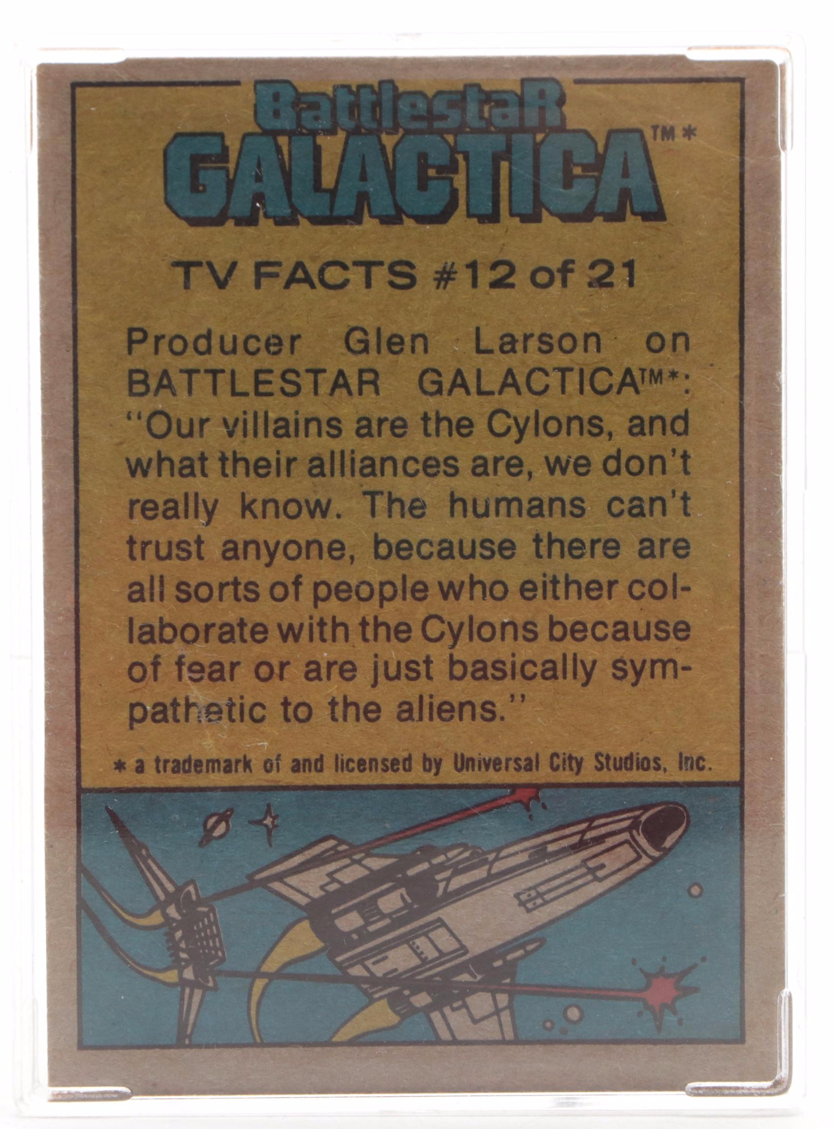 Richard Hatch Signed "Battlestar Galactica" Trading Card, 1978