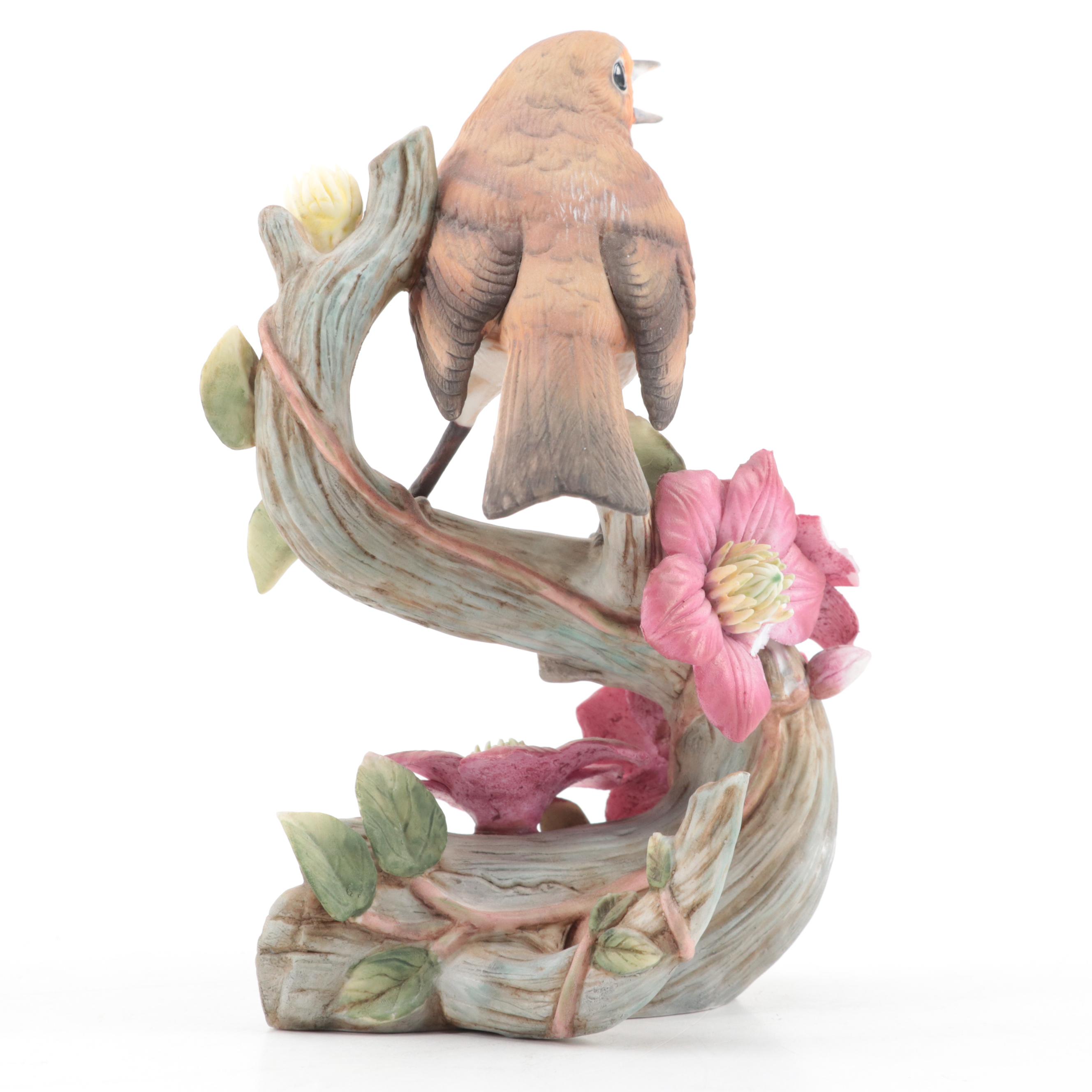 Franklin Mint Limited Edition "European Robin" and More Porcelain Bird Figurines