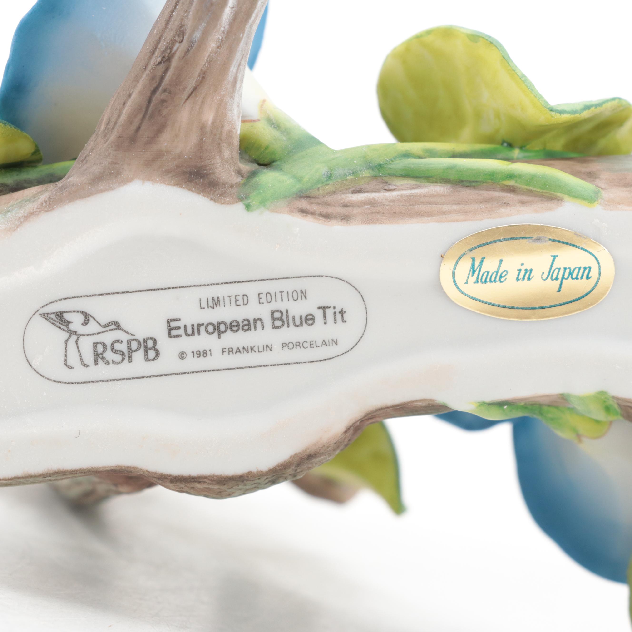 Franklin Mint Limited Edition "European Robin" and More Porcelain Bird Figurines