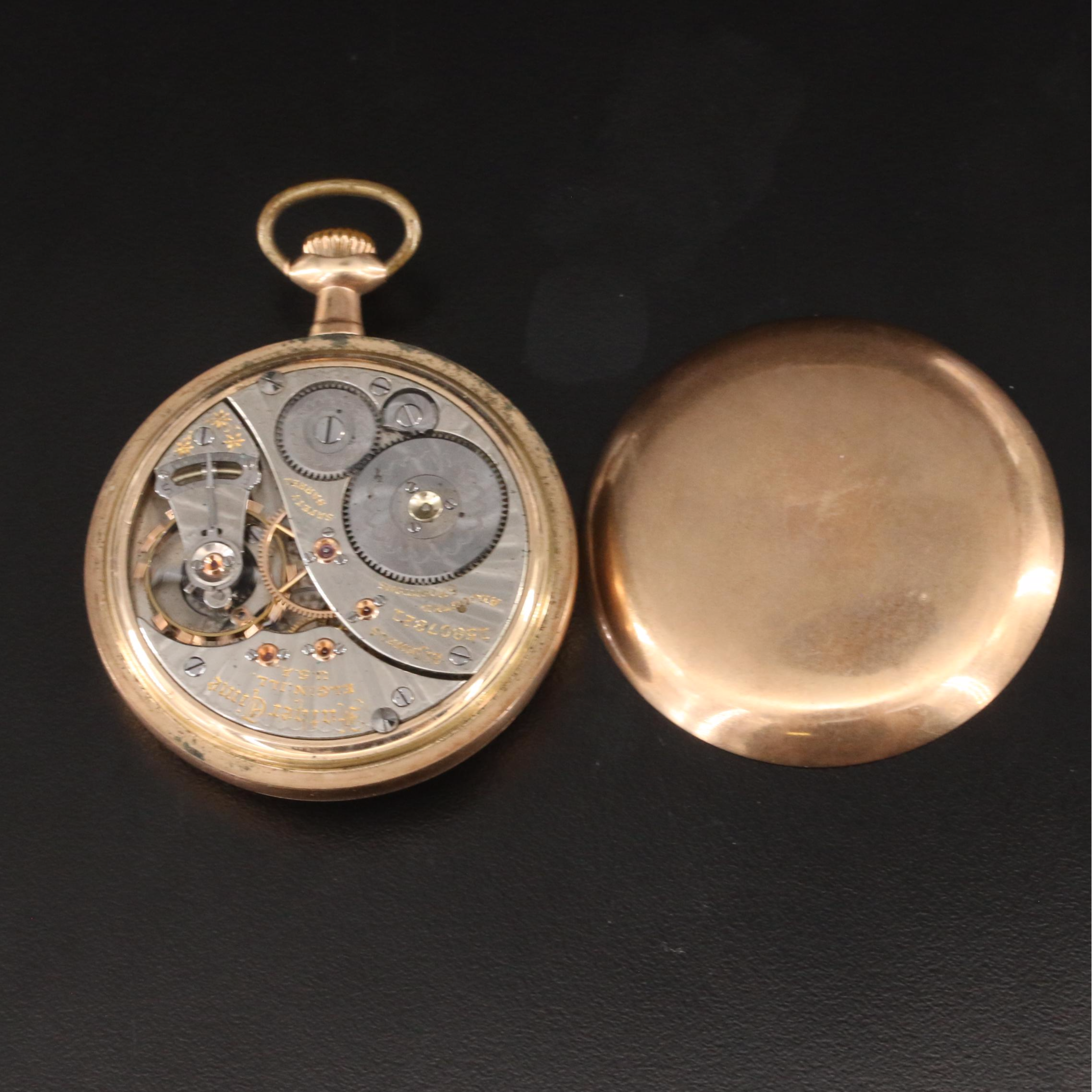 1911 Elgin Father Time Up-Down Wind Indicator Pocket Watch