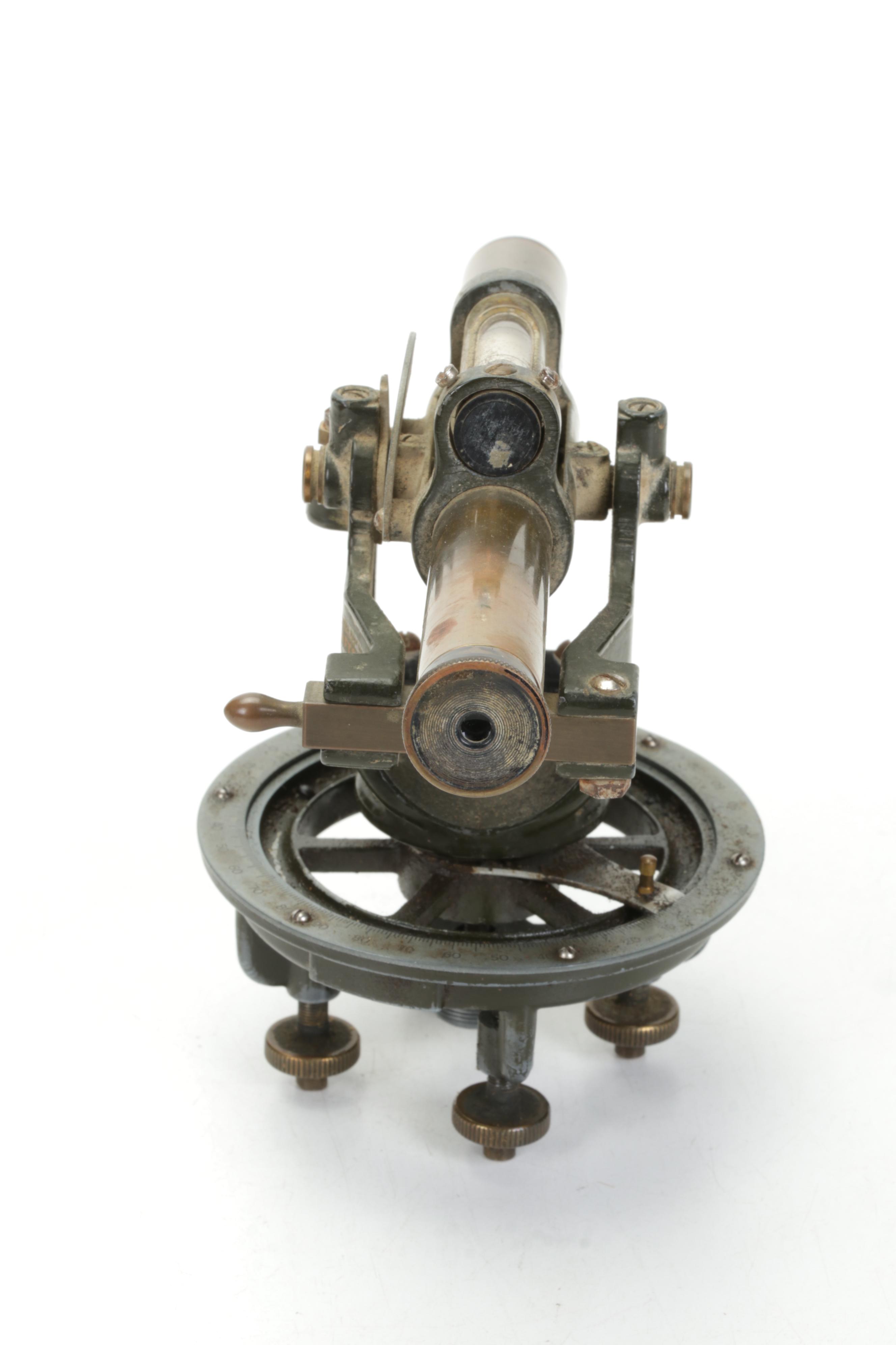 Sears Craftsman Surveyor Transit Compass with Case, Early to Mid-20th C