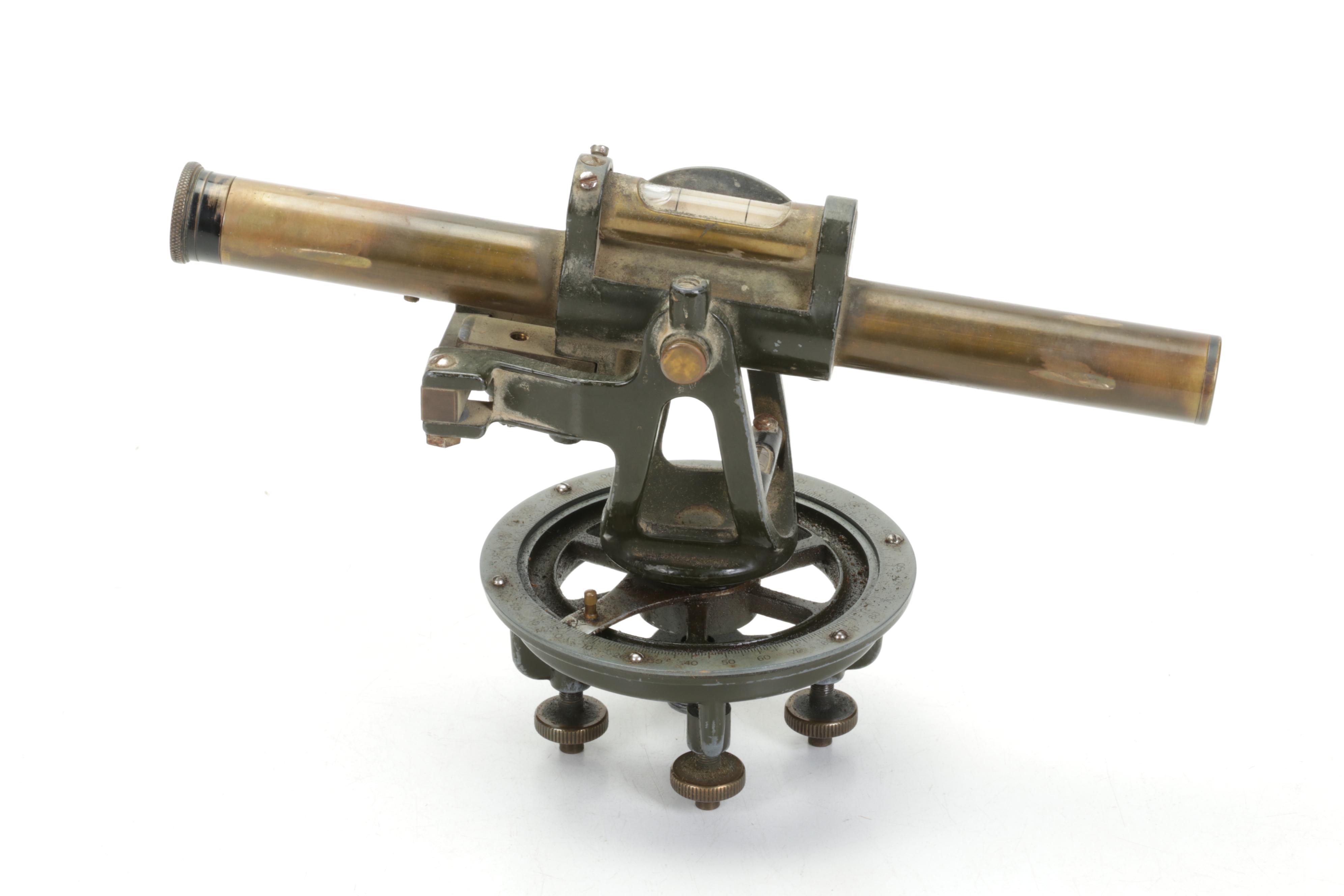 Sears Craftsman Surveyor Transit Compass with Case, Early to Mid-20th C