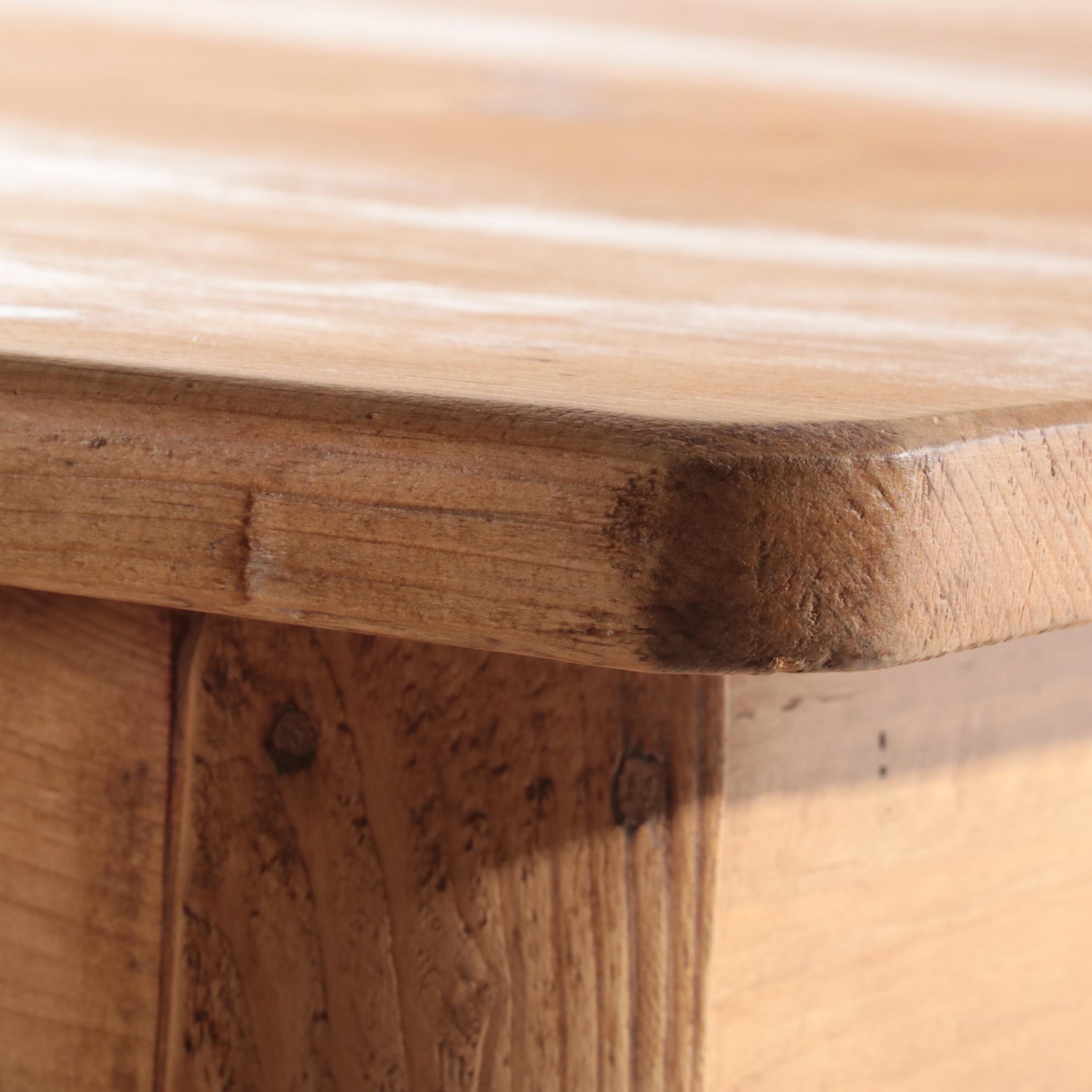 French Provincial Style Stripped Pine Work Table