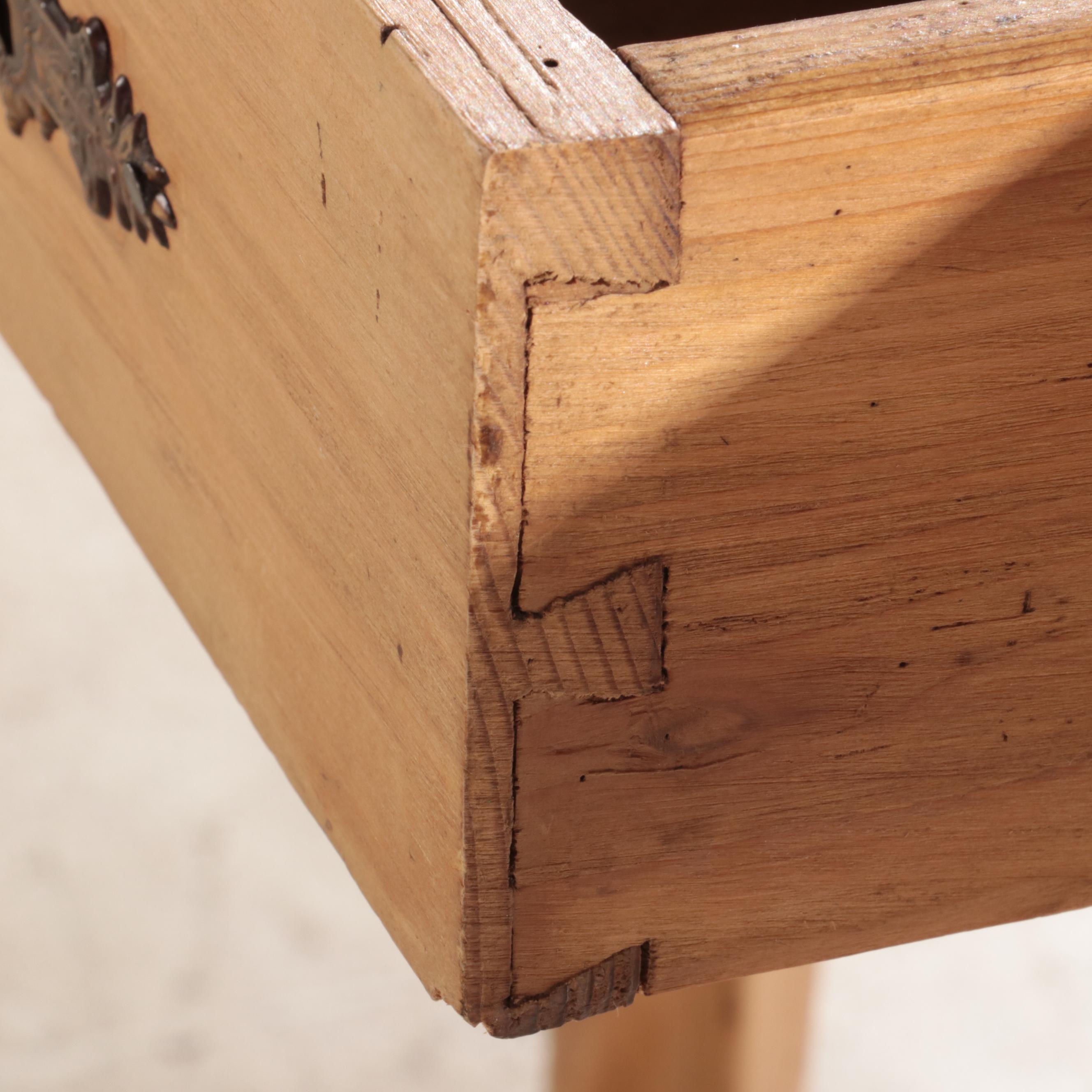 French Provincial Style Stripped Pine Work Table