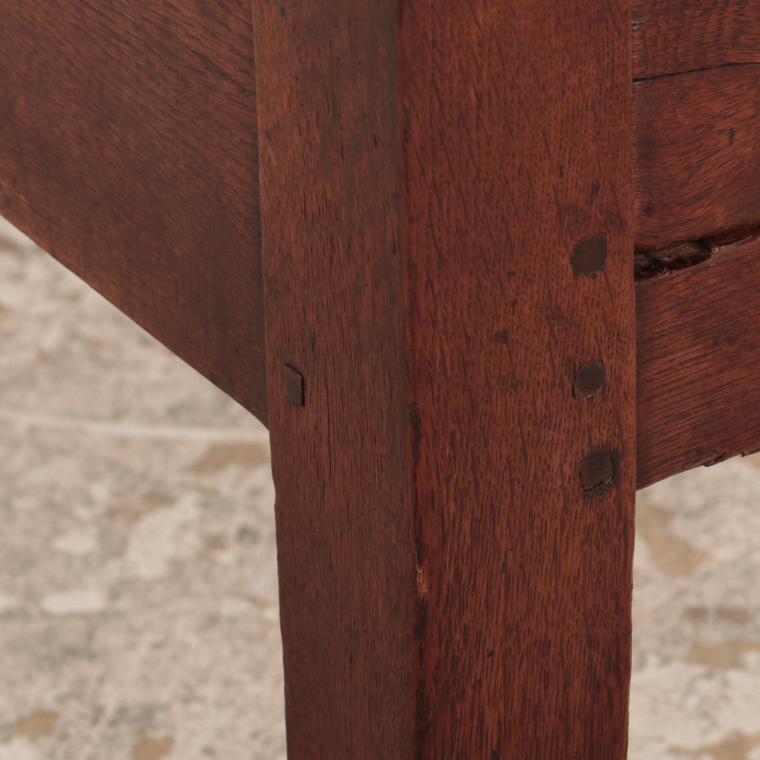 French Provincial Oak Coffee Table, 19th Century and Adapted