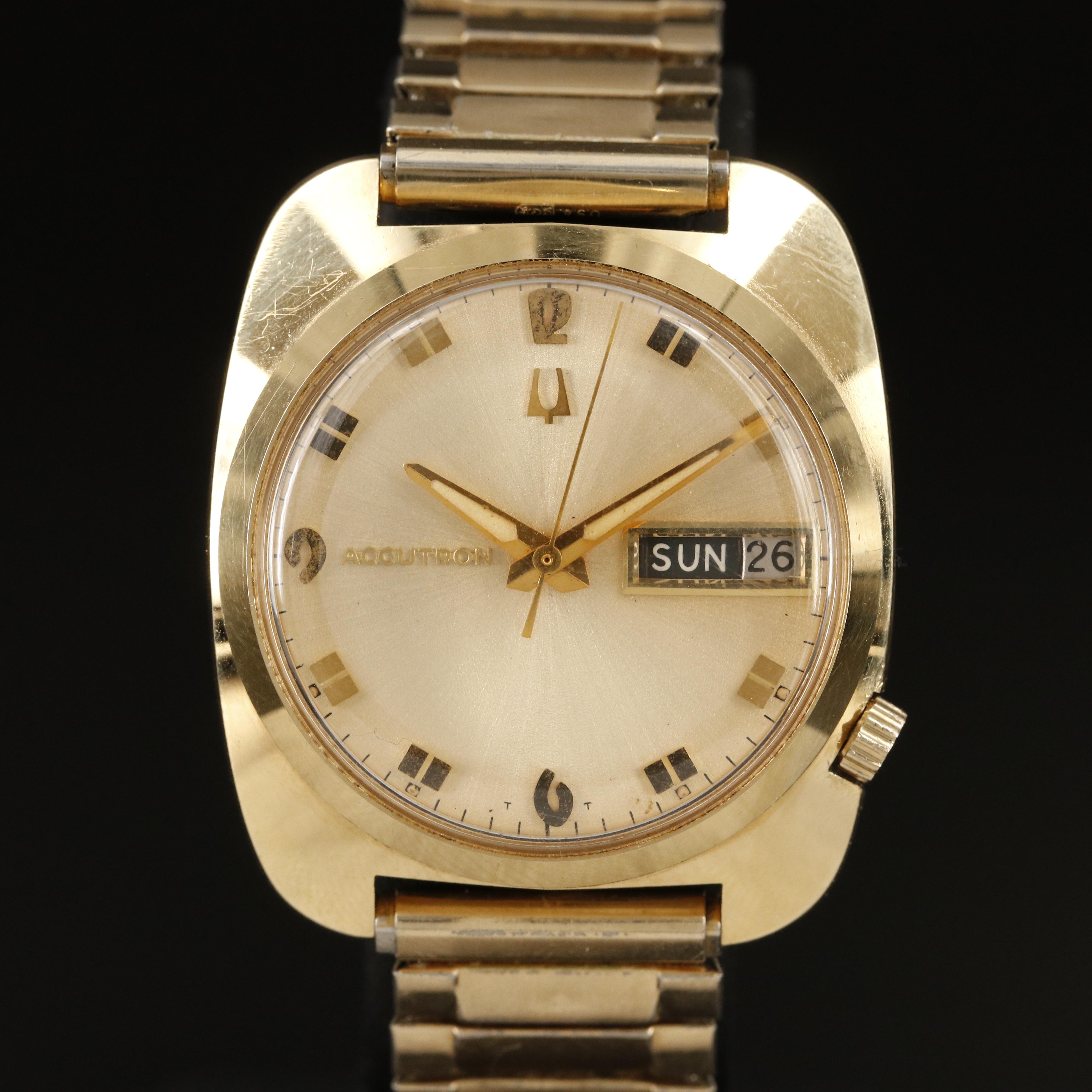 1968 14K Bulova Accutron "Tuning Fork" Movement Watch