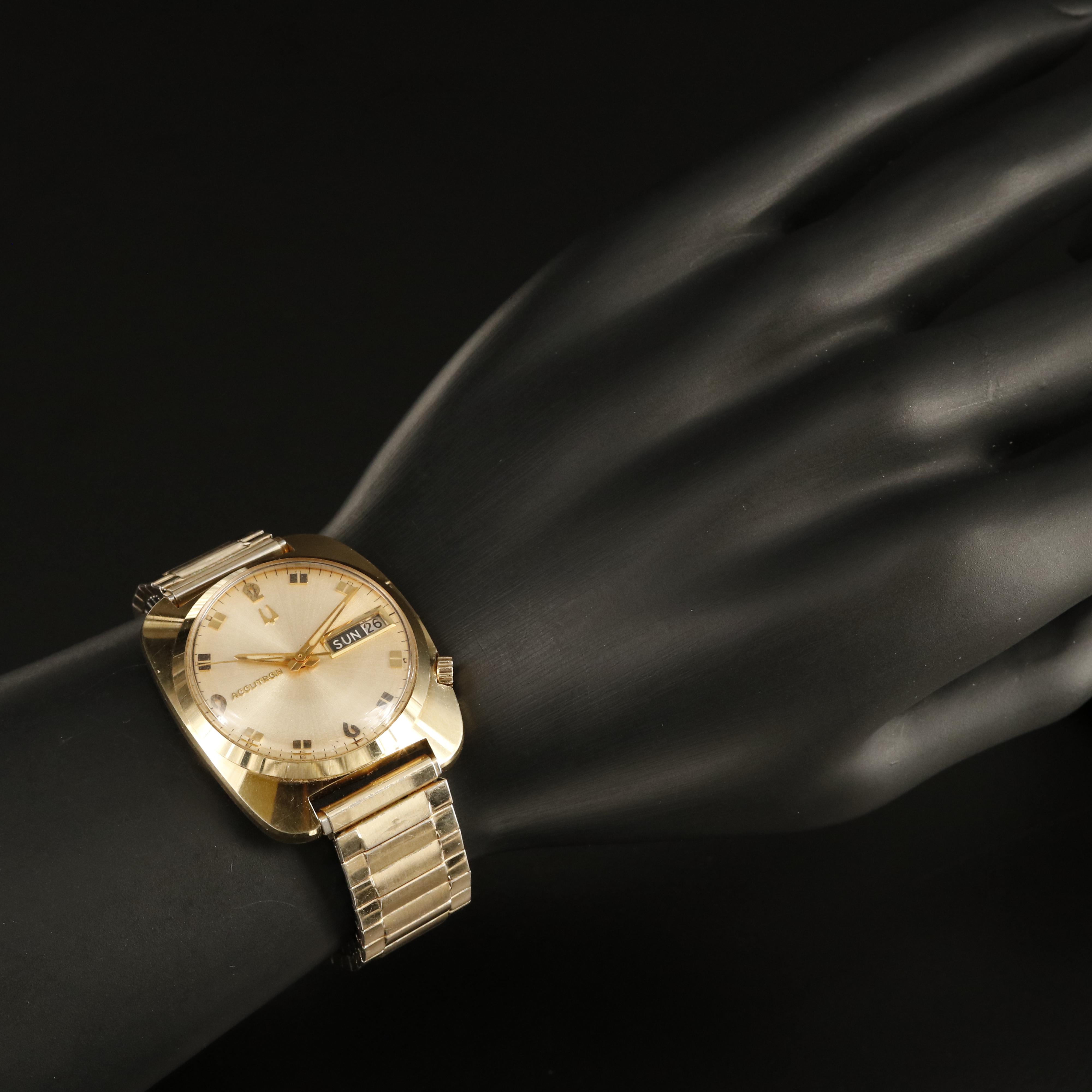 1968 14K Bulova Accutron "Tuning Fork" Movement Watch