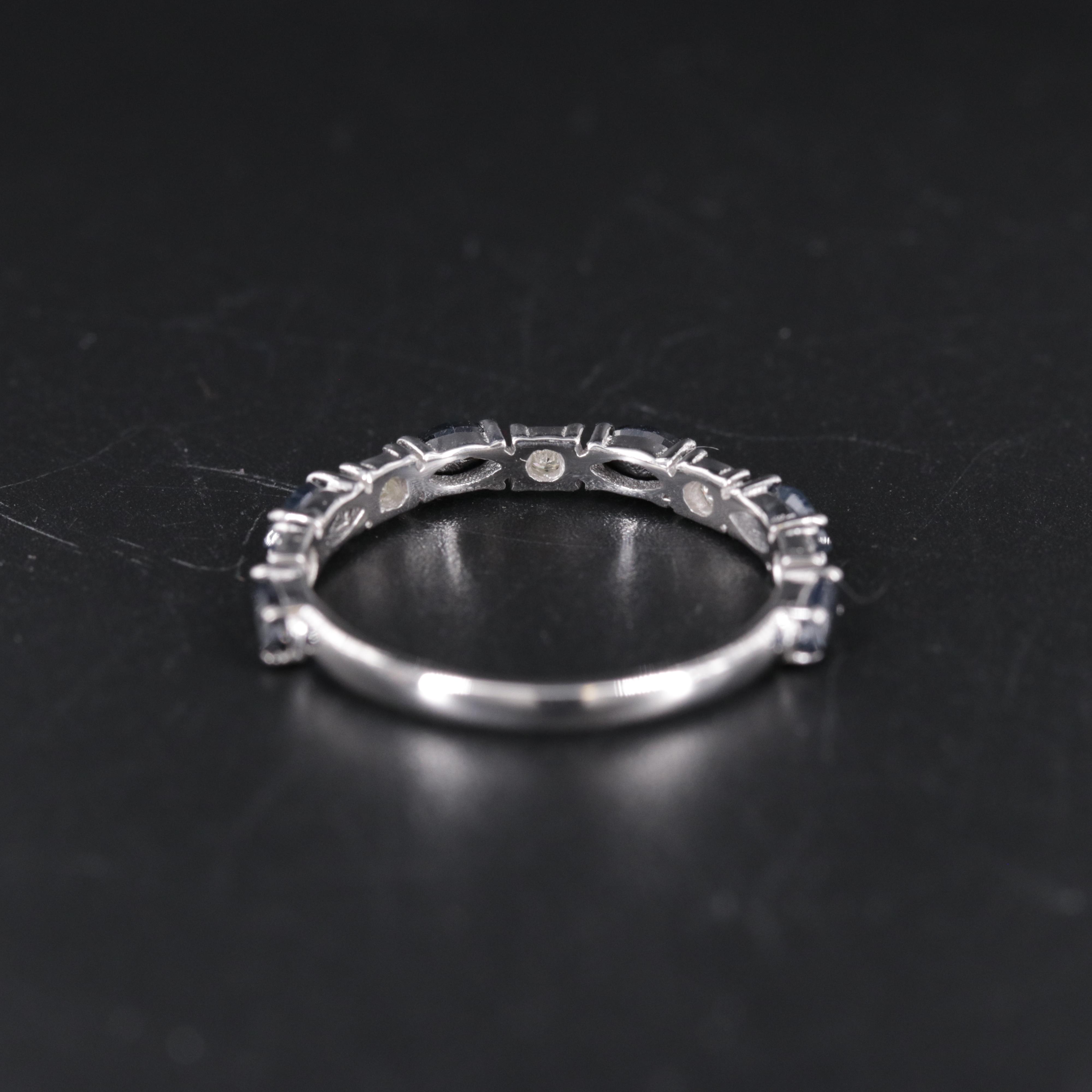 Sterling Silver Band Including Gemstones