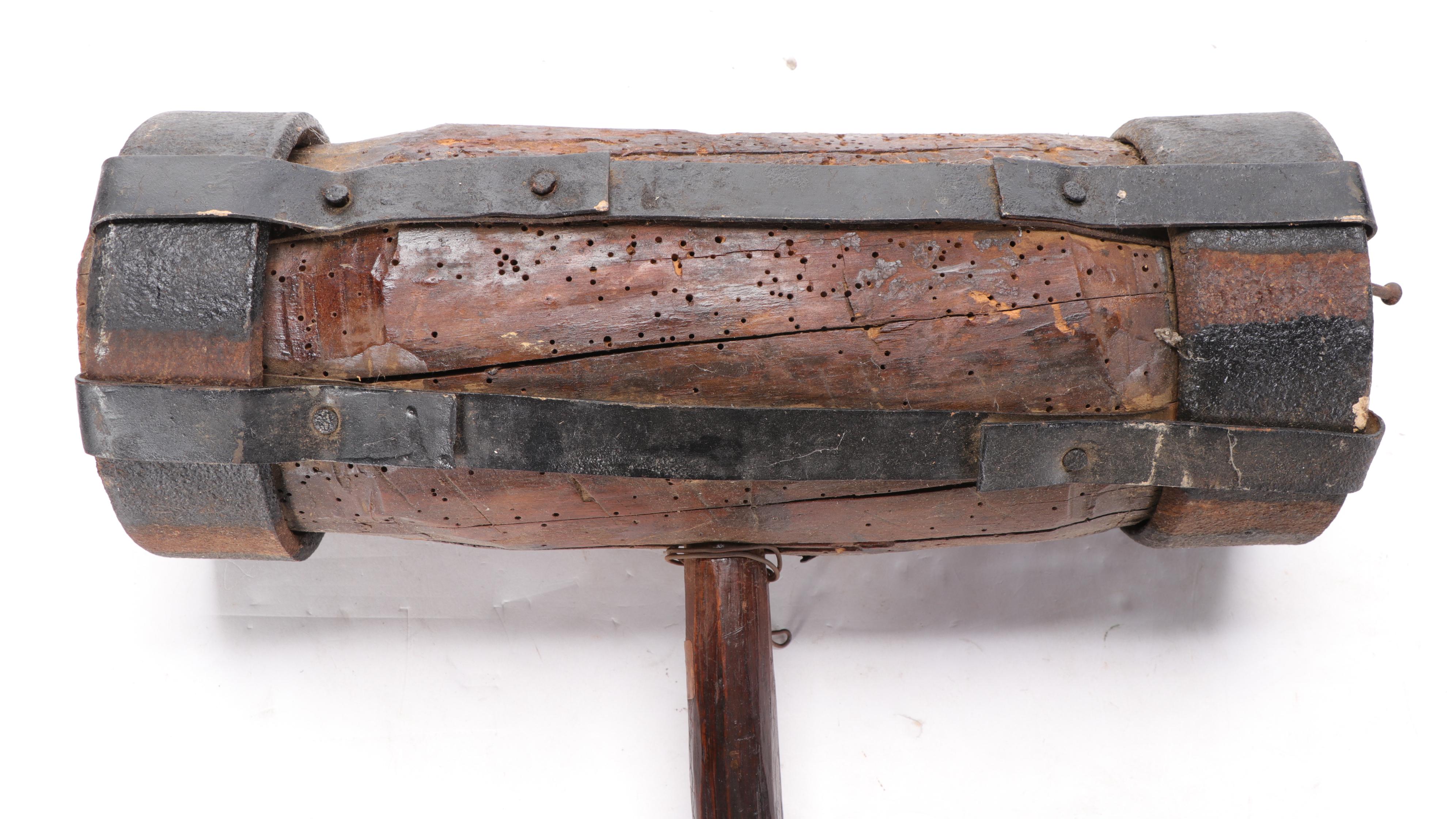 Large Wooden Mallet, Antique