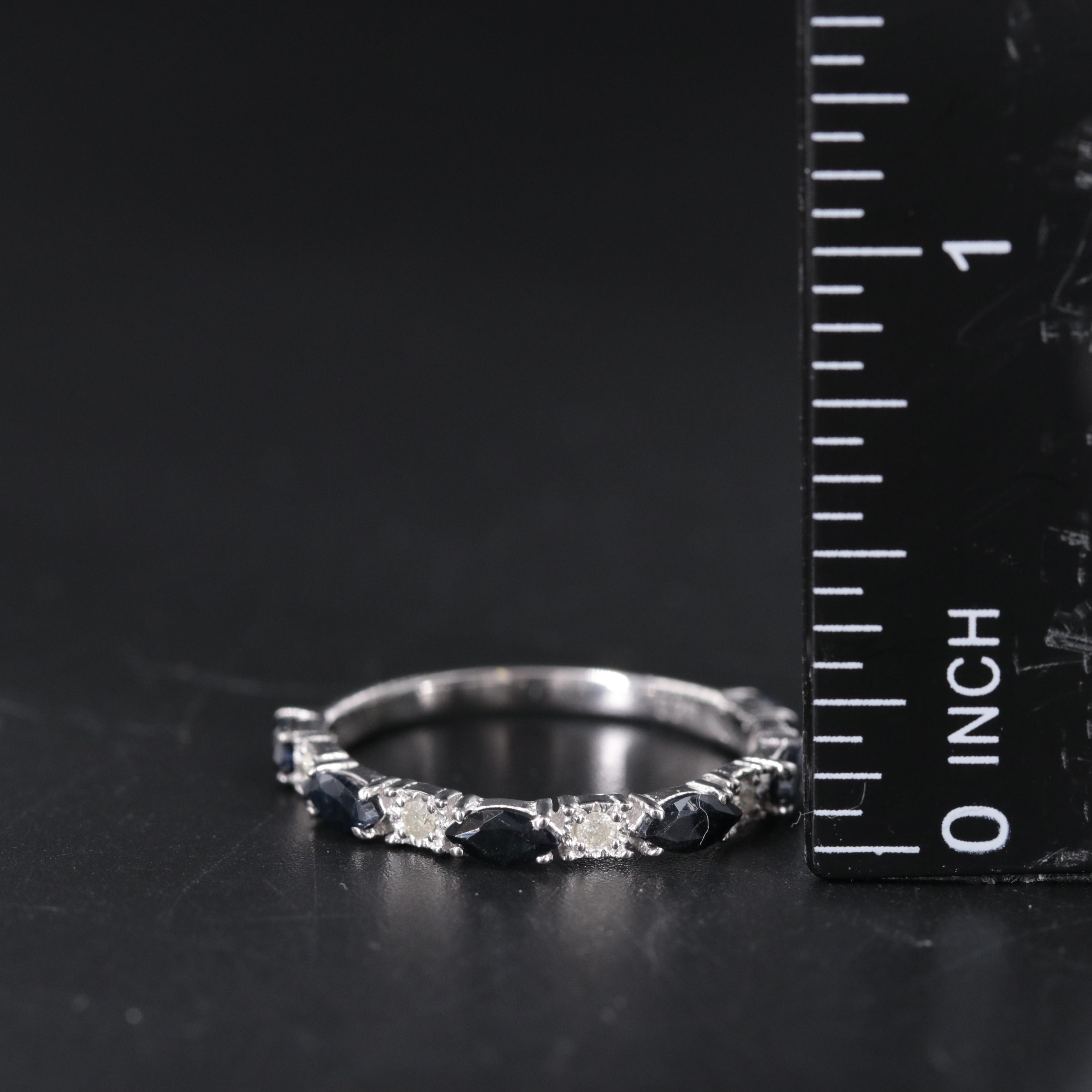 Sterling Silver Band Including Gemstones