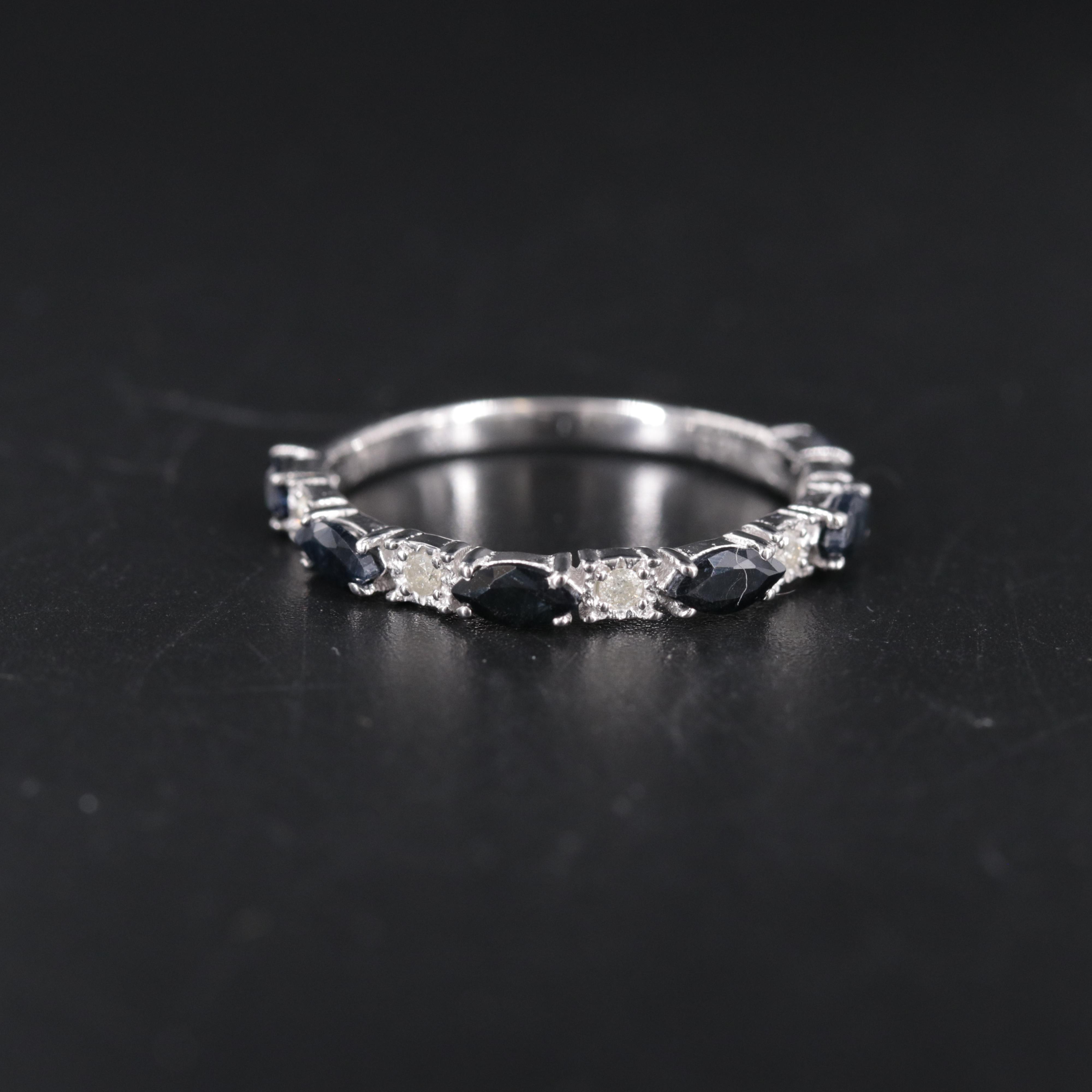 Sterling Silver Band Including Gemstones