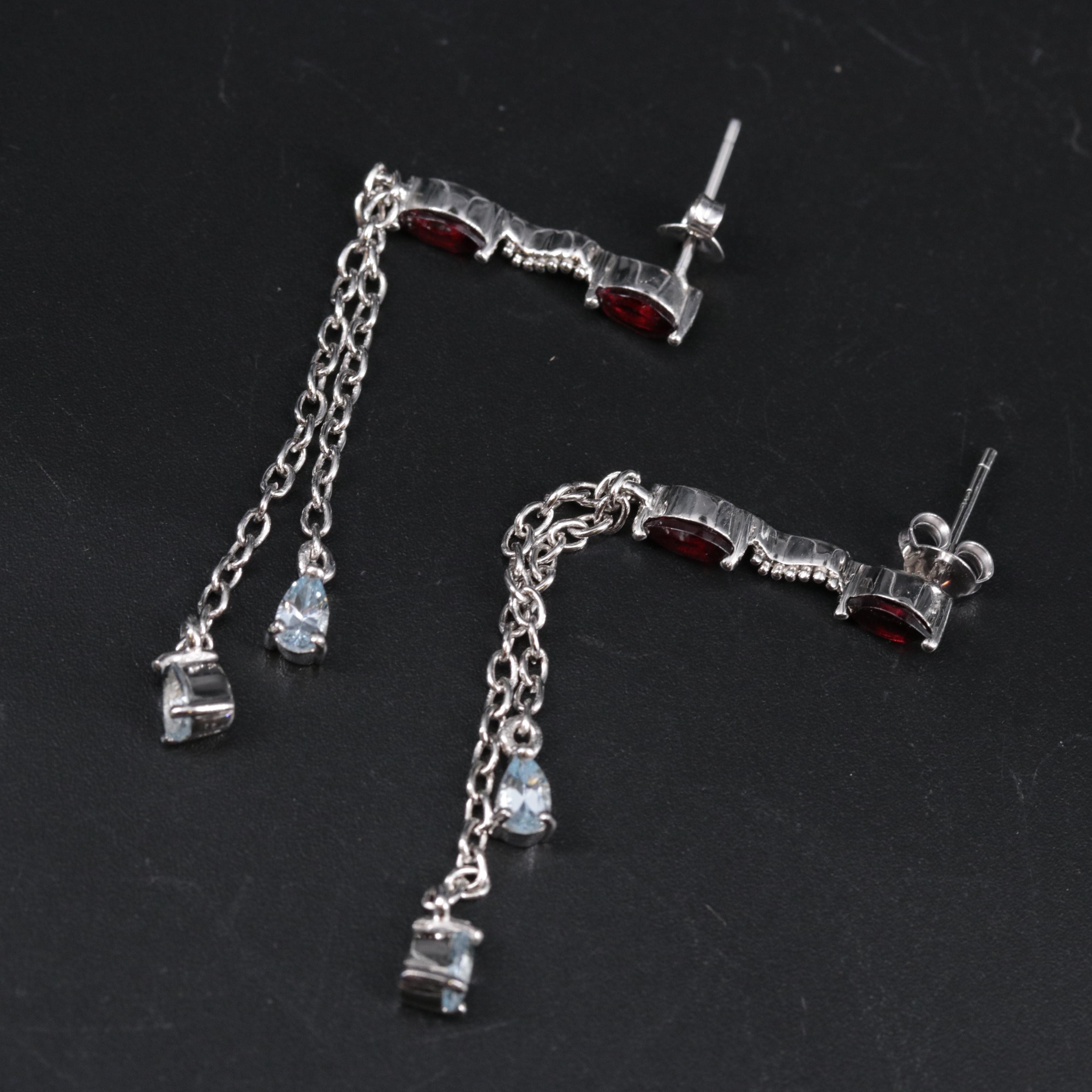 Sterling Silver Earrings Including Gemstones