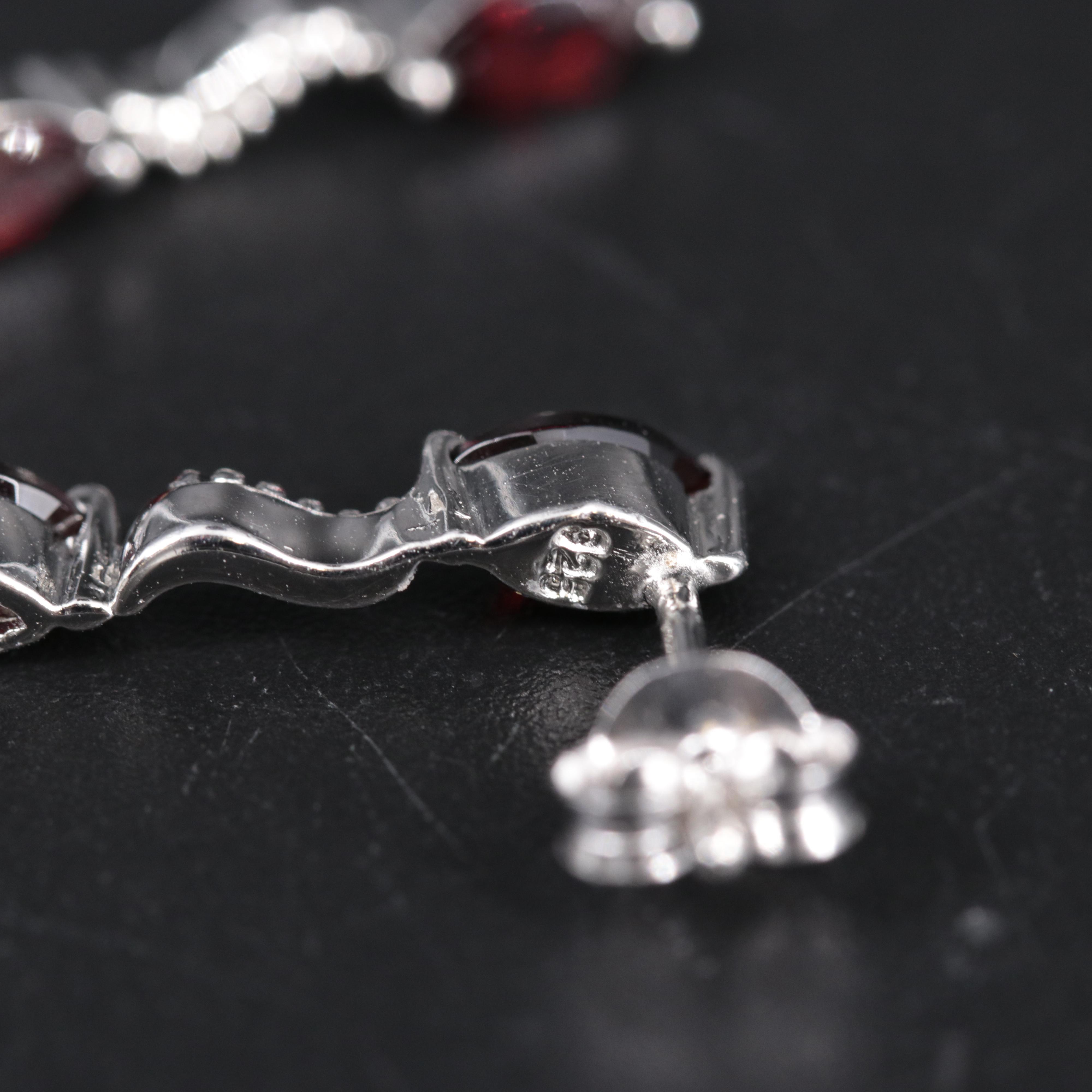 Sterling Silver Earrings Including Gemstones