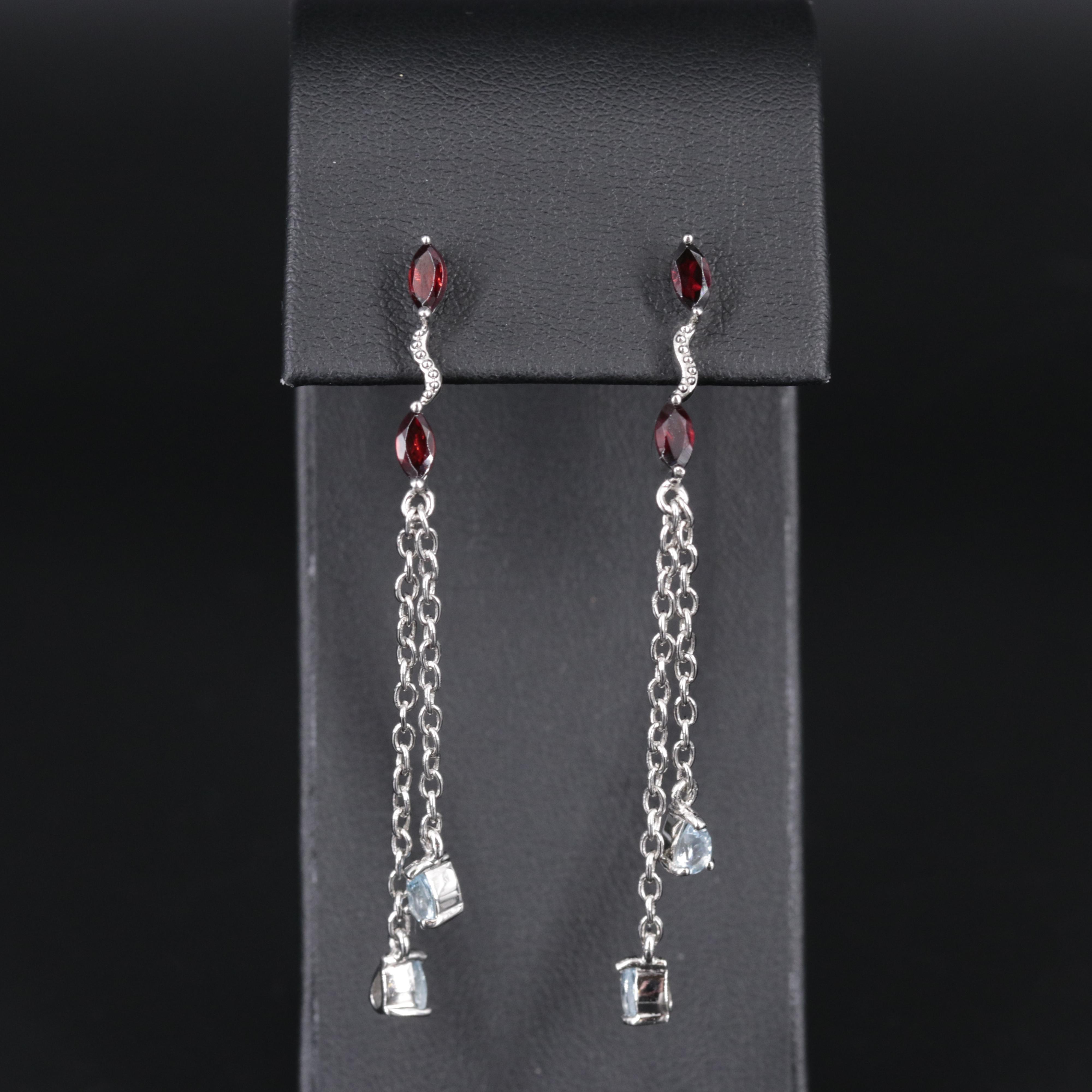 Sterling Silver Earrings Including Gemstones