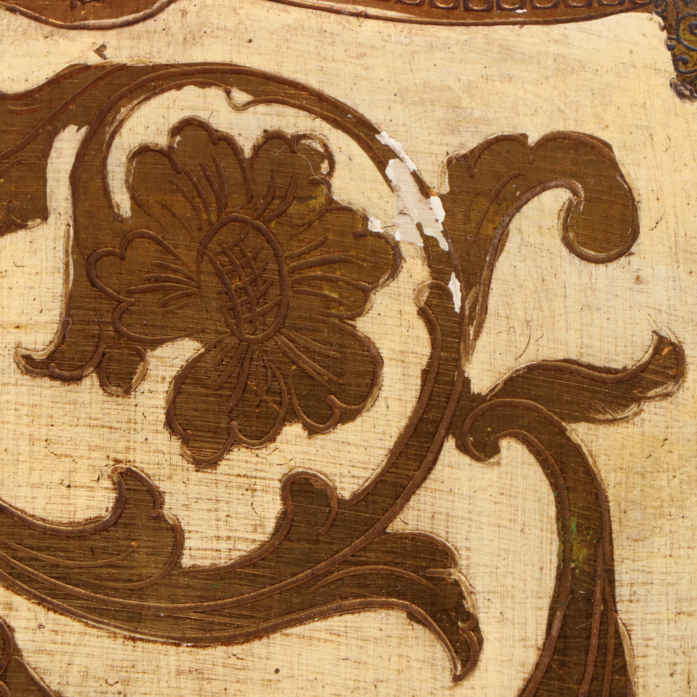 Three Florentine Giltwood and Cream-Painted Graduated Side Tables