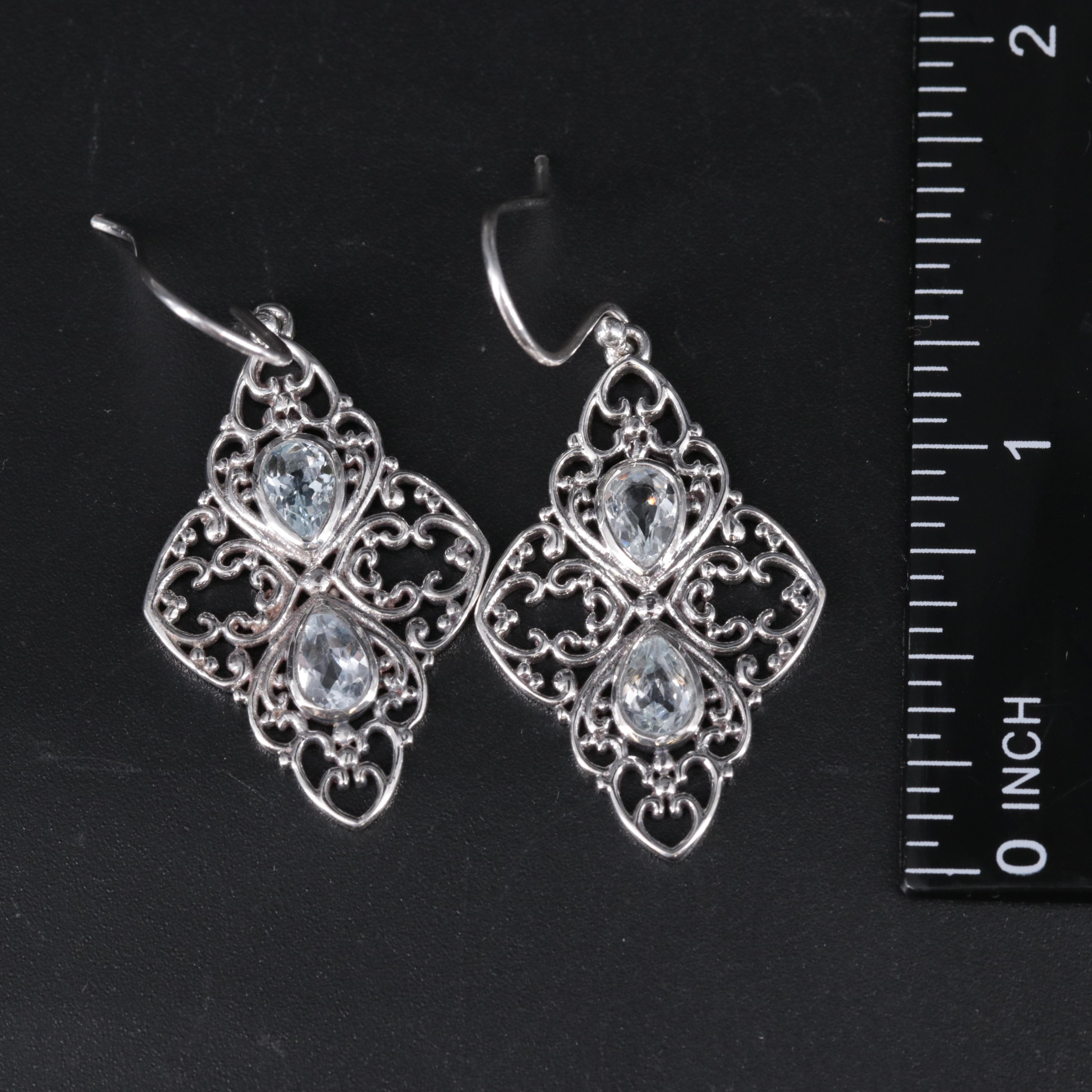 Sterling Silver Earrings Including Gemstones