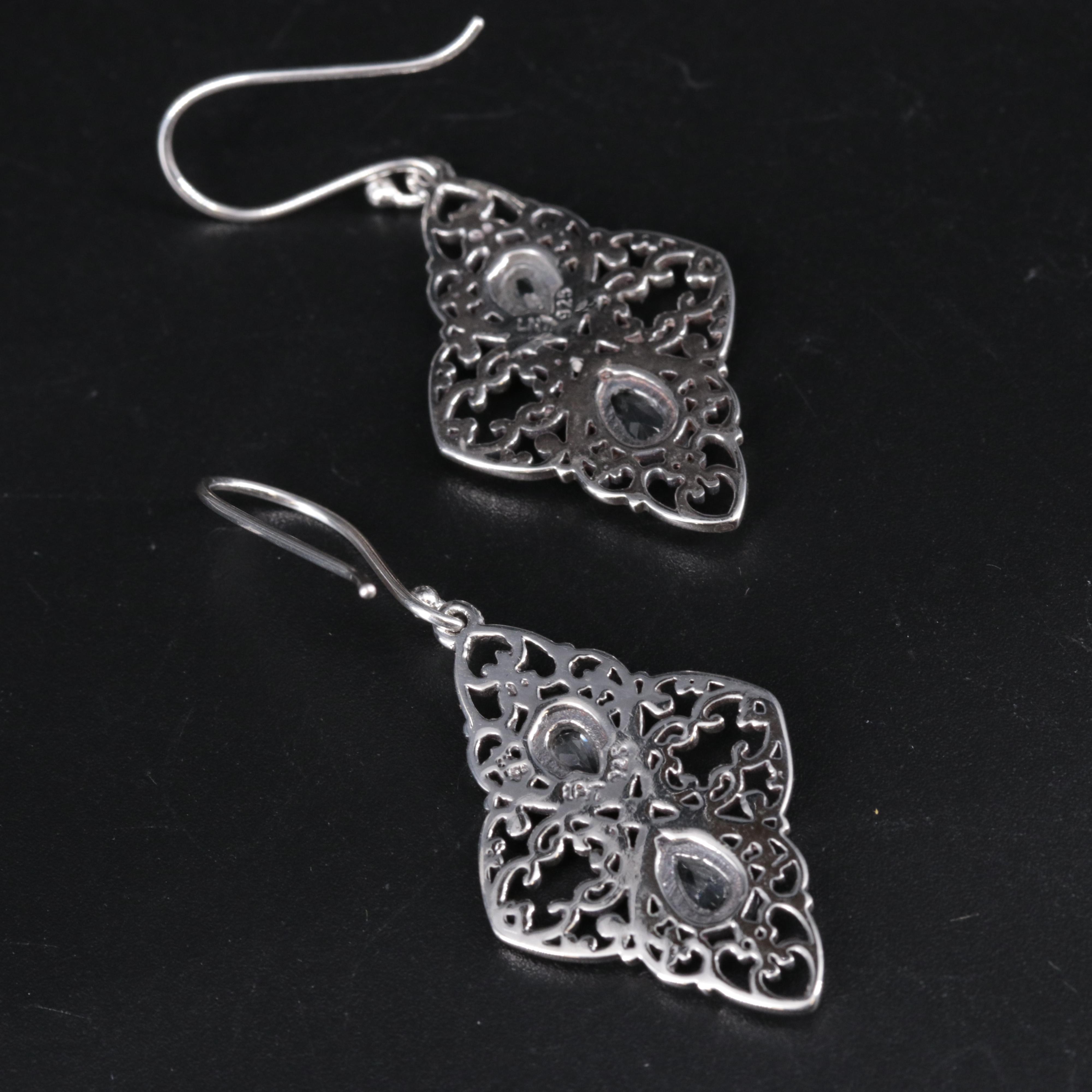 Sterling Silver Earrings Including Gemstones