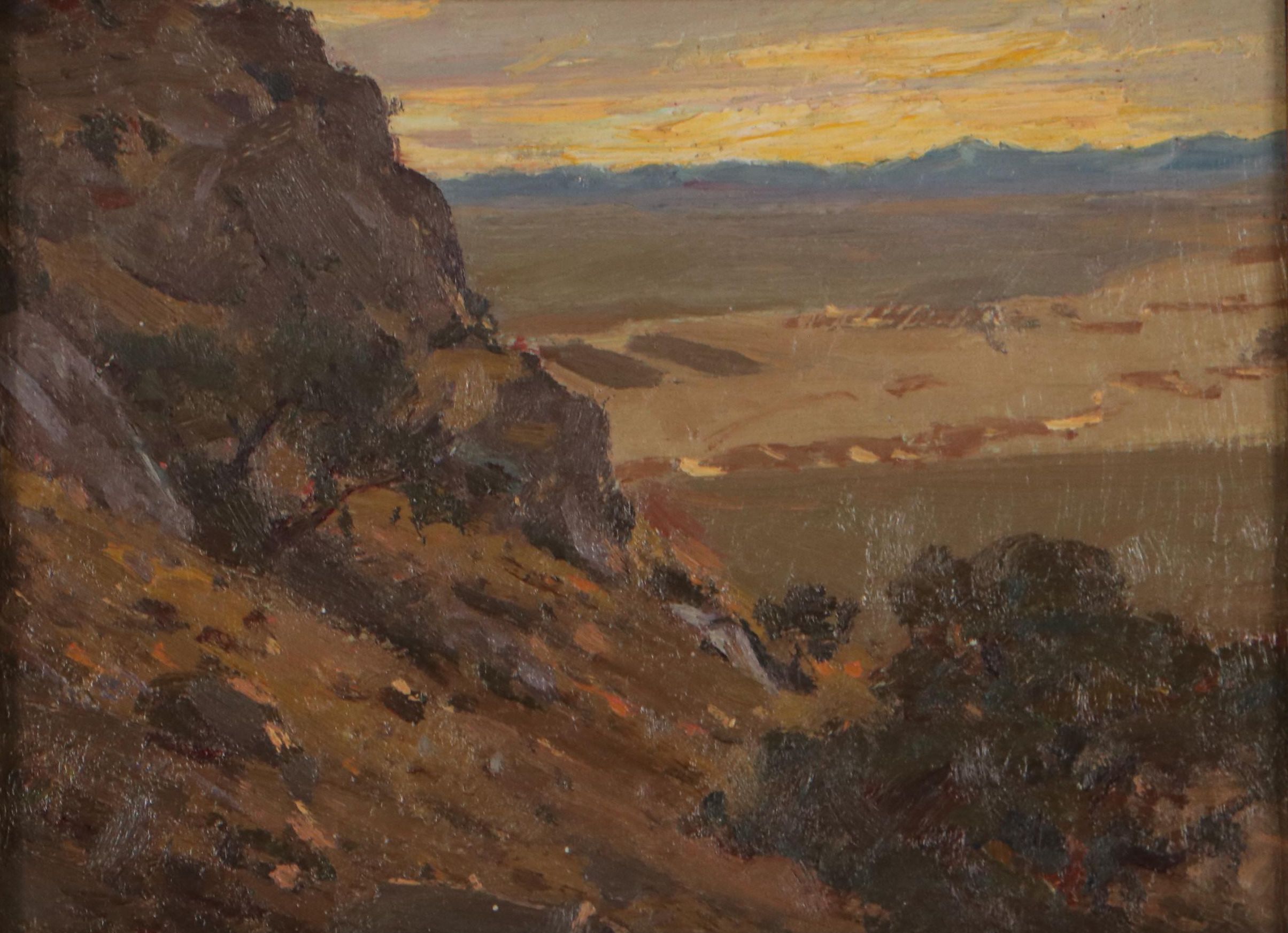 Paul Turner Sargent Mountainside Landscape Oil Painting of , 1921