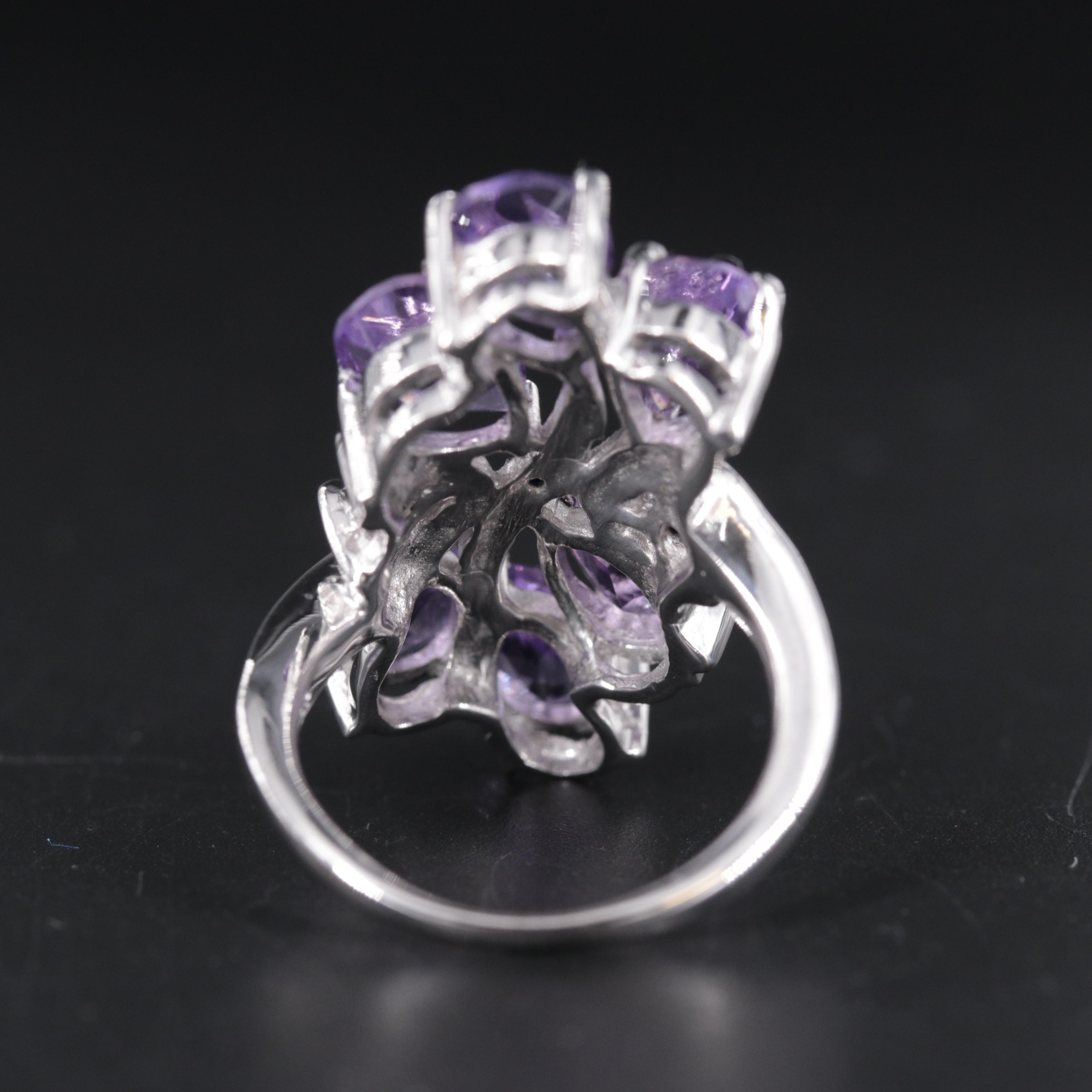 Sterling Silver Ring Including Gemstones