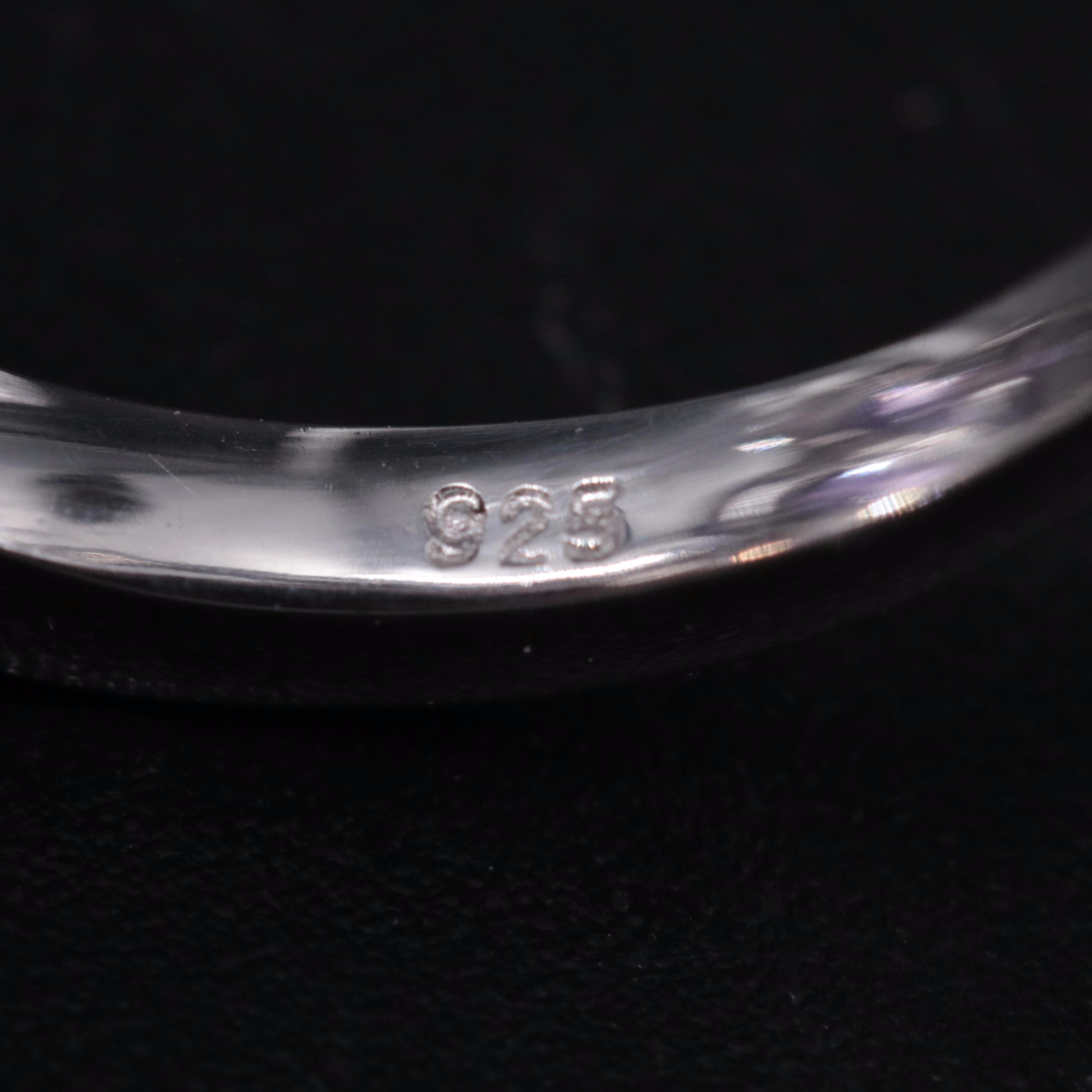 Sterling Silver Ring Including Gemstones