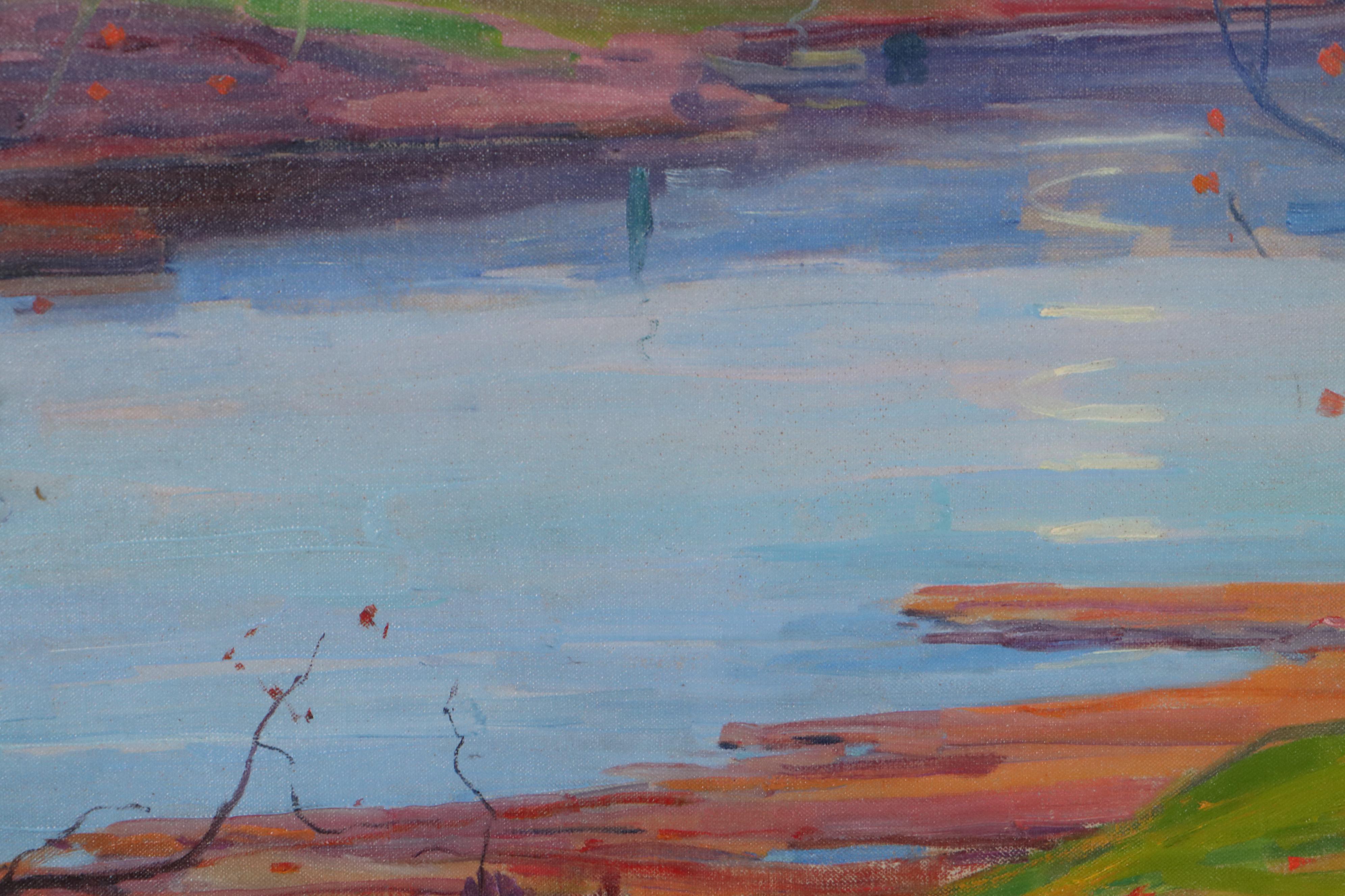 William Greason Landscape Oil Painting, 1923