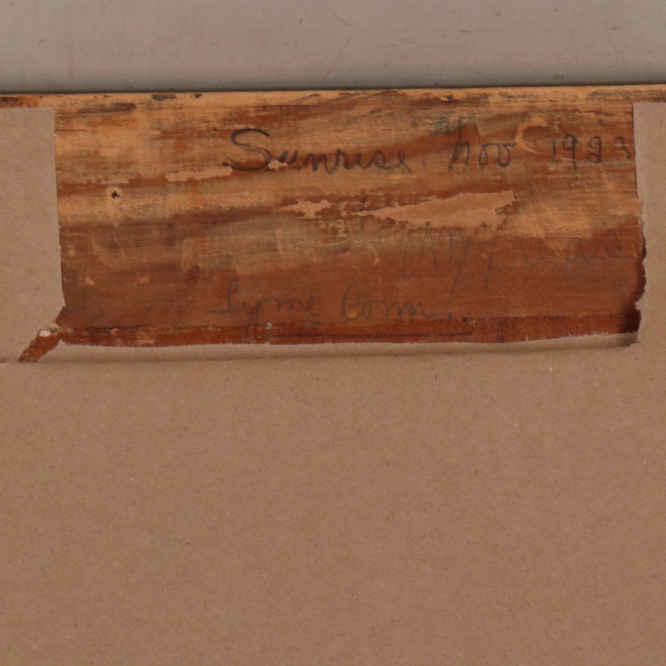 William Greason Landscape Oil Painting, 1923