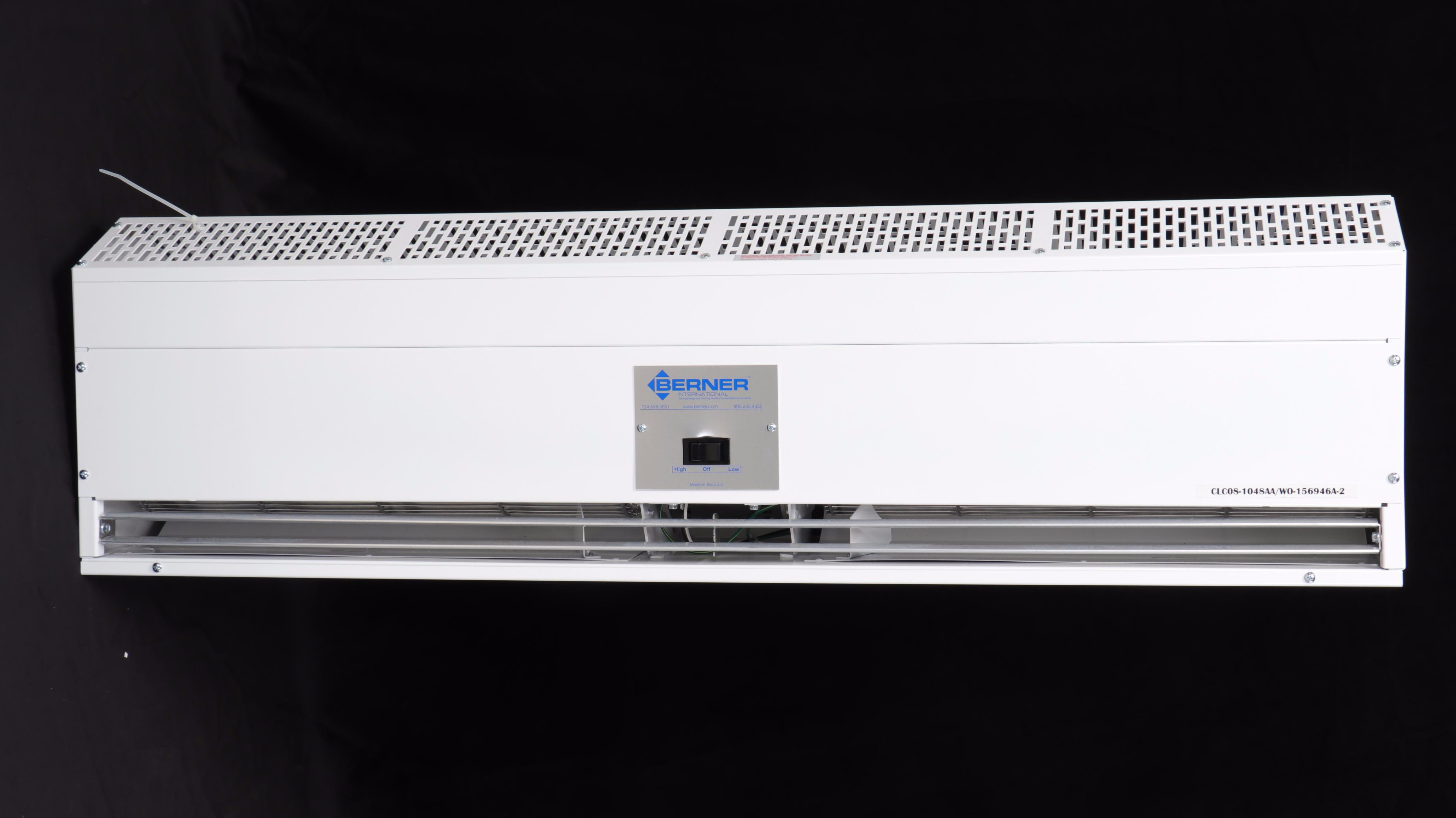 Berner International Industrial Series 8 Unheated Low Profile Air Curtain