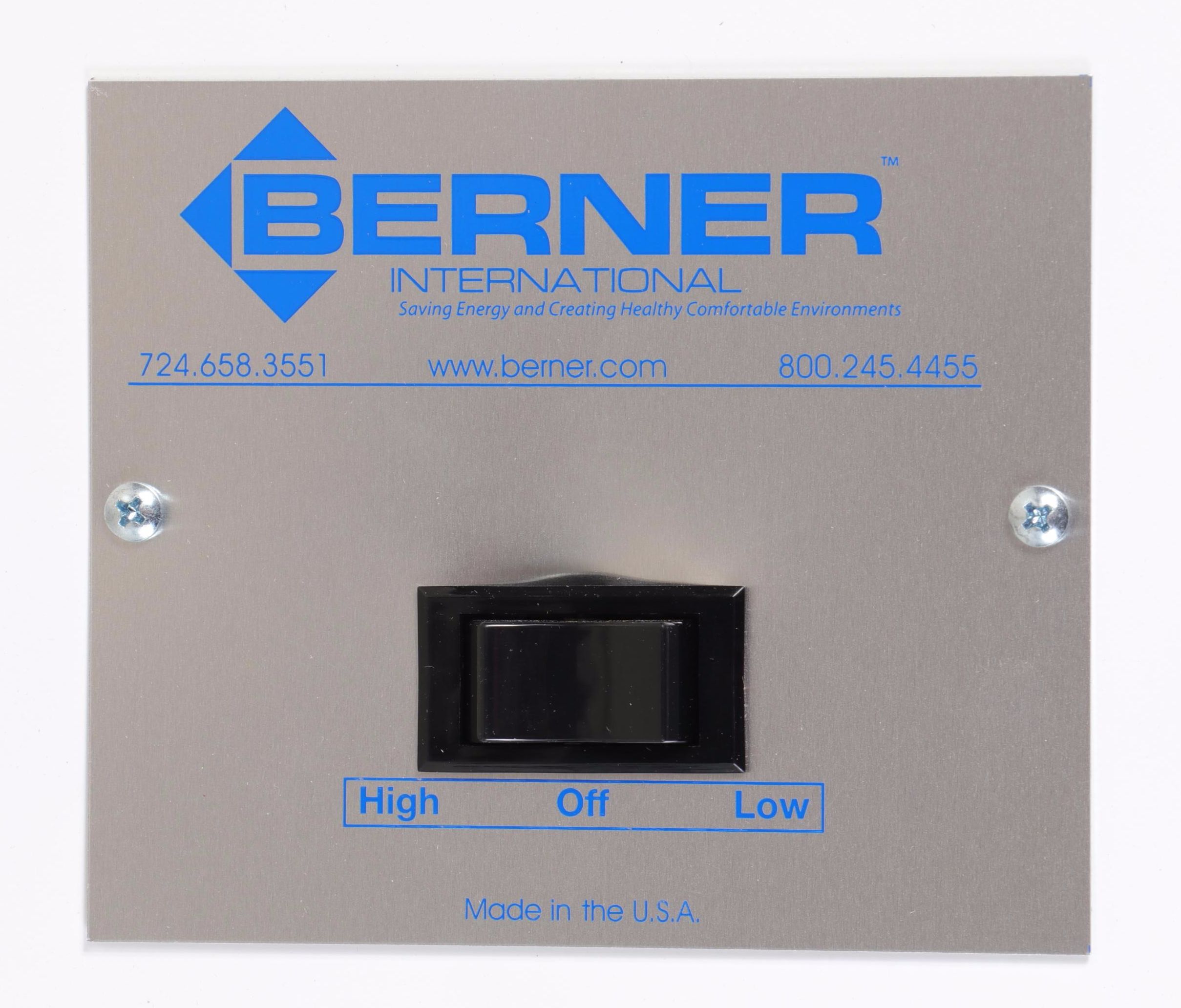 Berner International Industrial Series 8 Unheated Low Profile Air Curtain