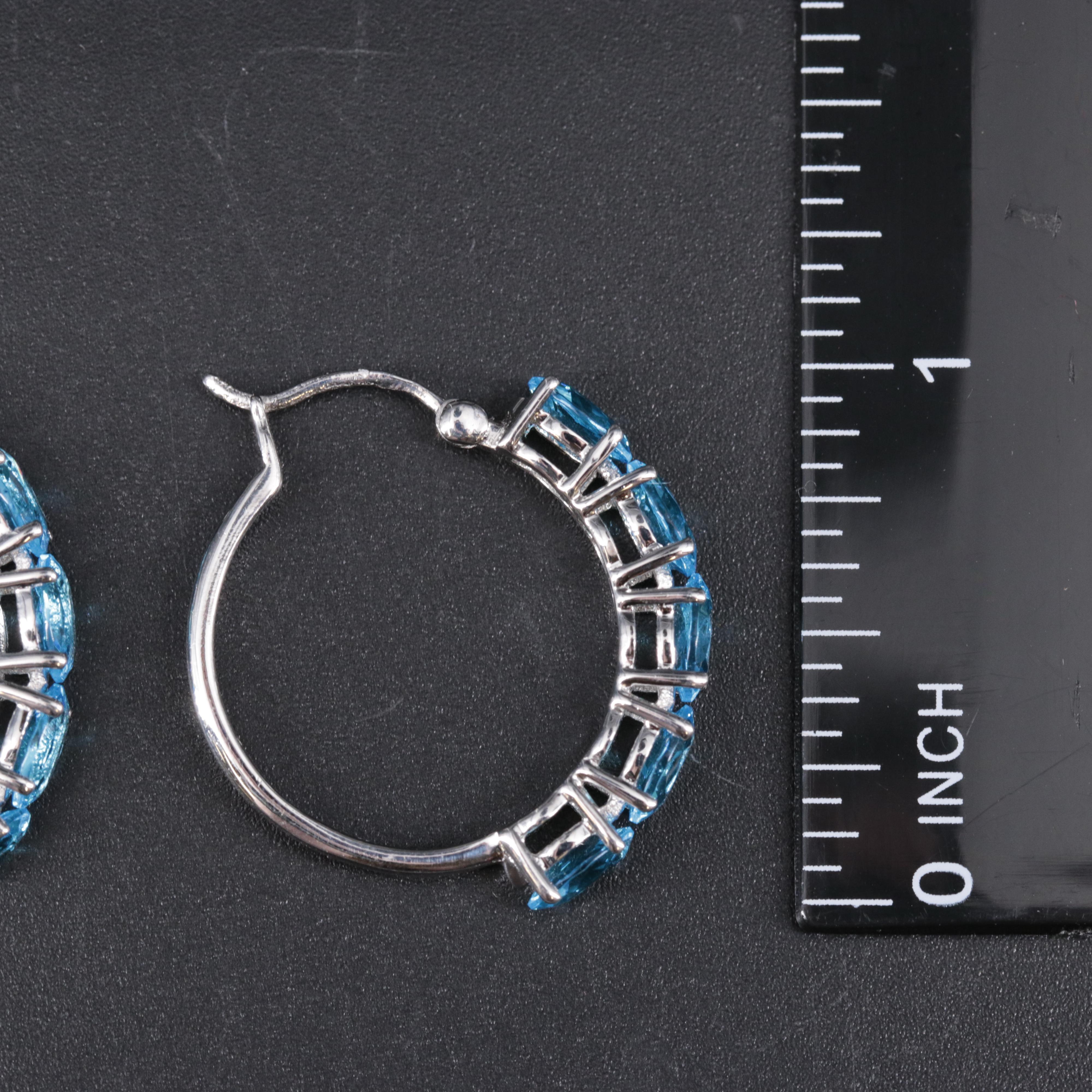 Sterling Silver Earrings Including Gemstones