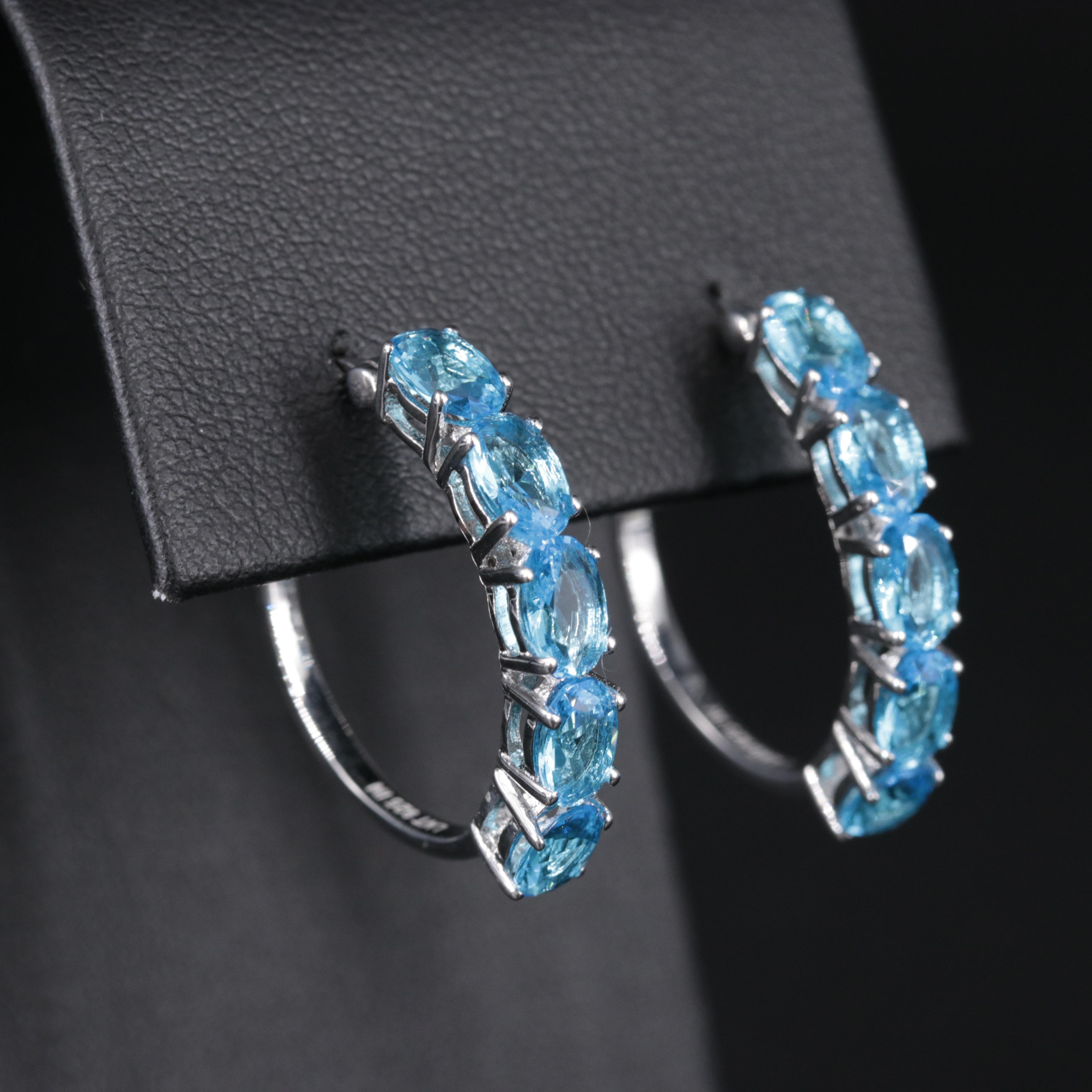 Sterling Silver Earrings Including Gemstones