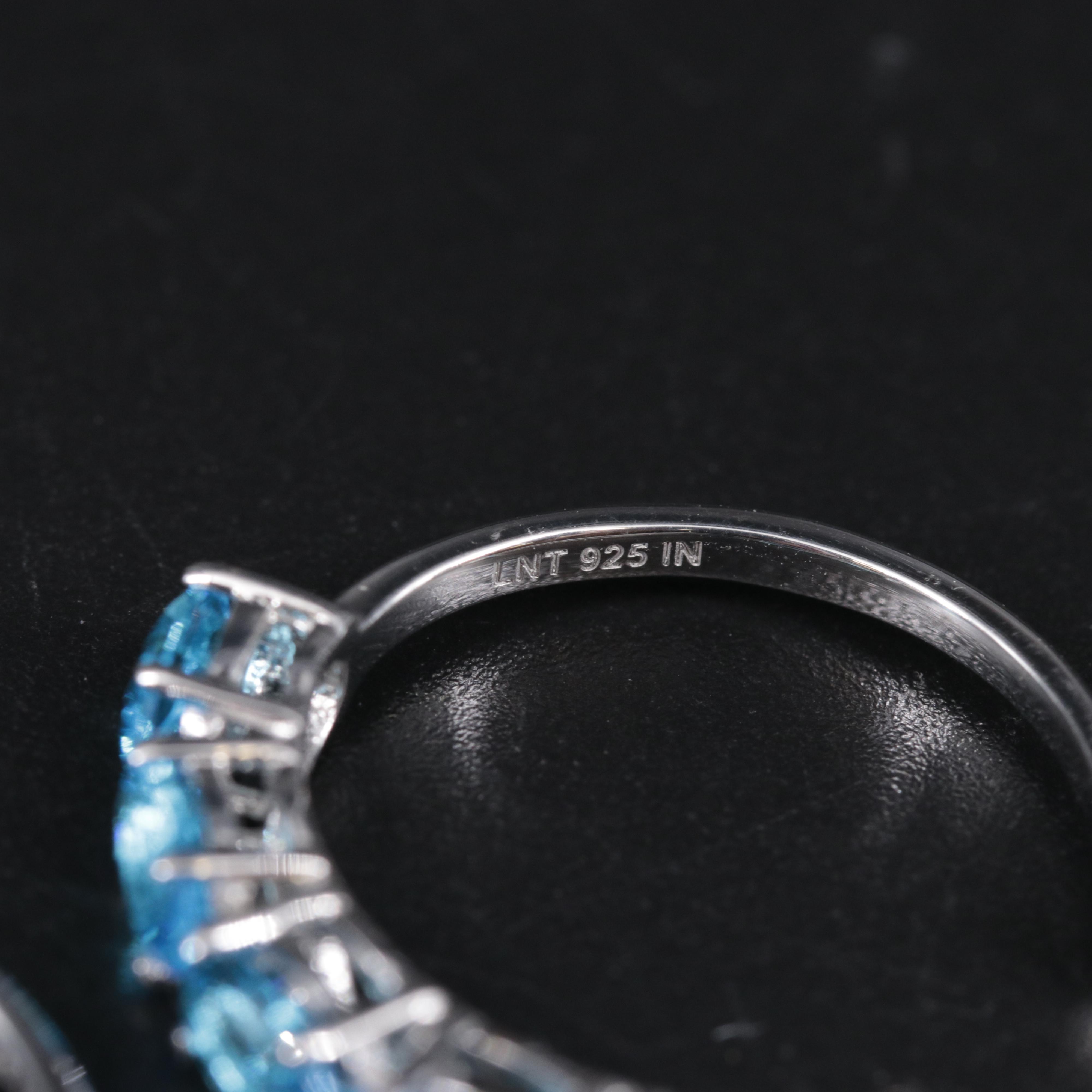 Sterling Silver Earrings Including Gemstones