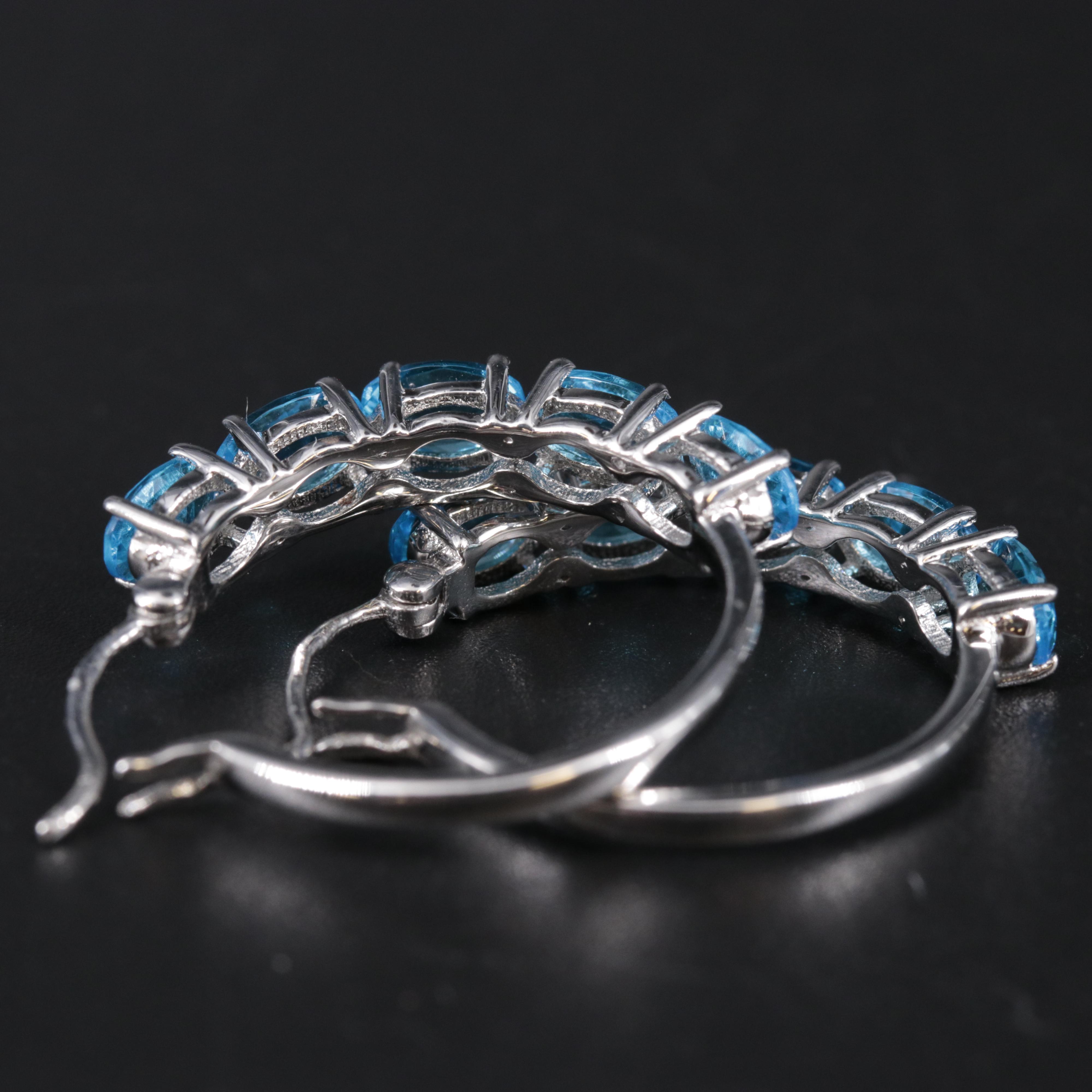 Sterling Silver Earrings Including Gemstones