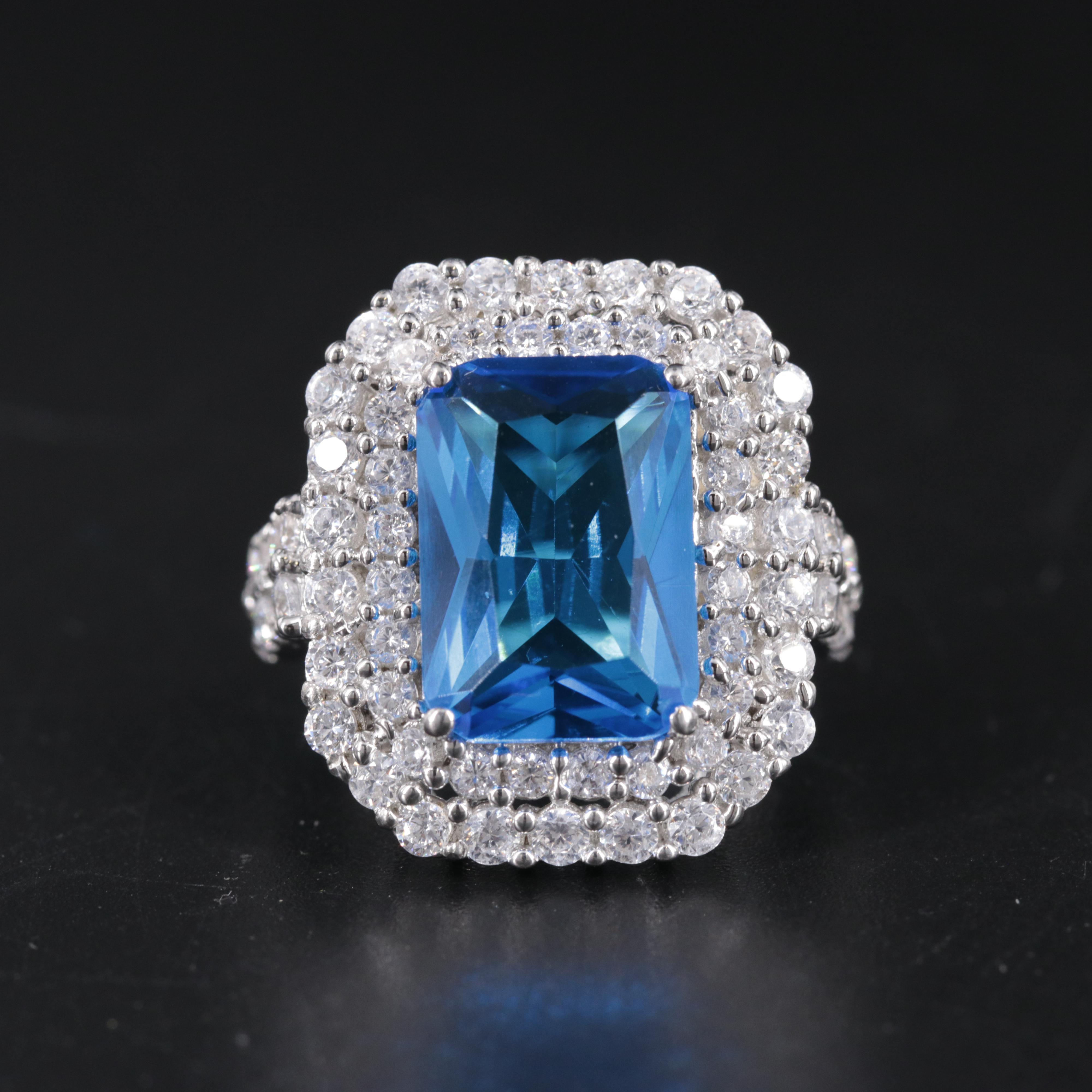 Sterling Silver Ring Including Gemstones