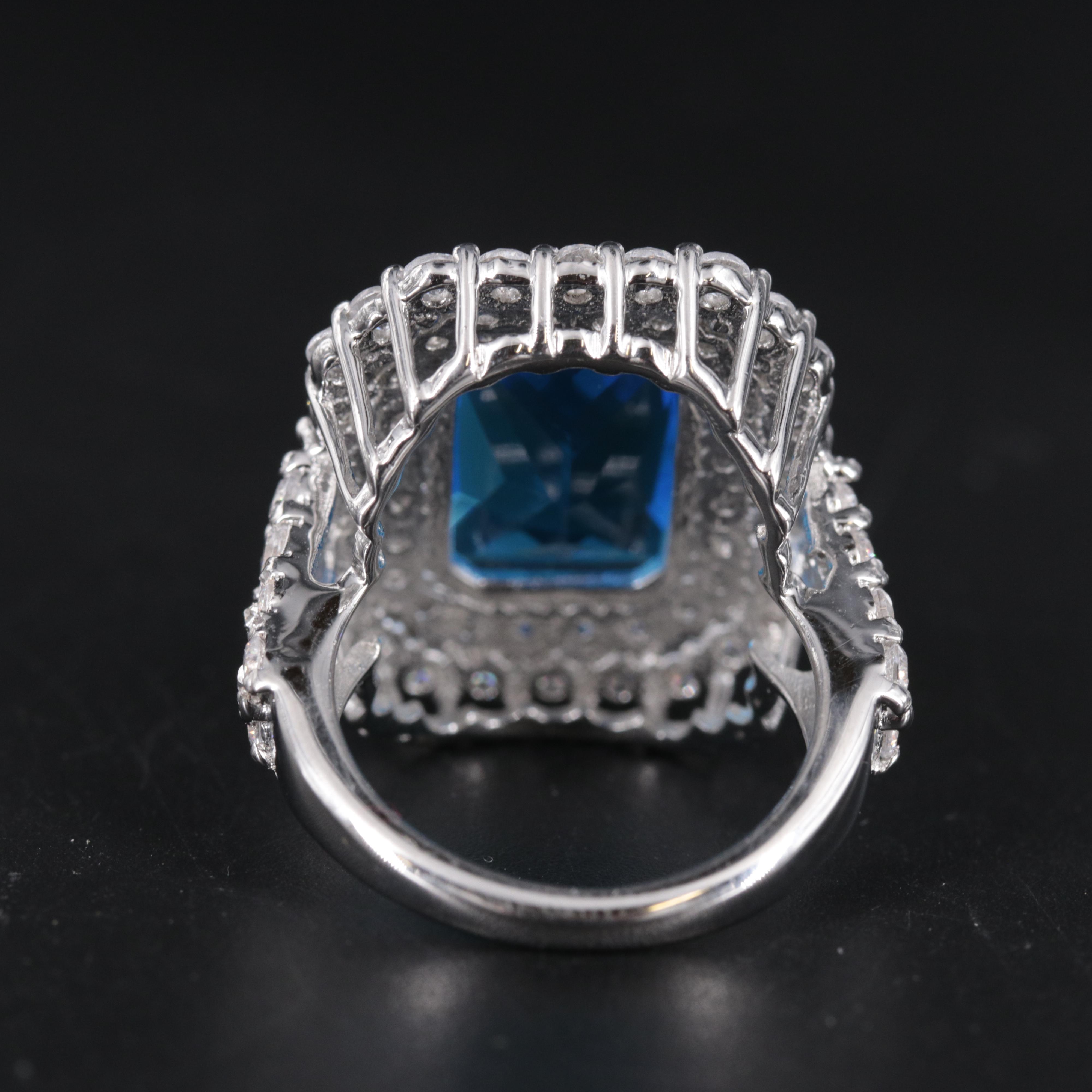 Sterling Silver Ring Including Gemstones