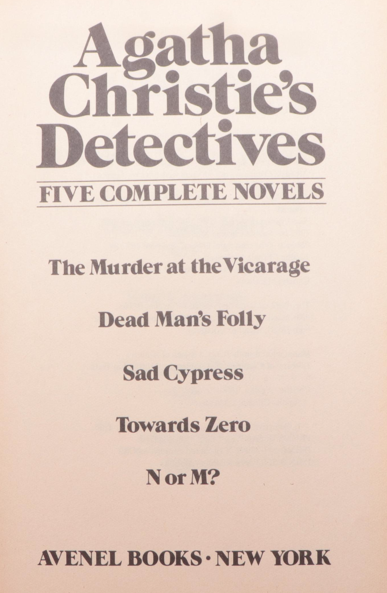"Five Complete Miss Marple Novels" by Agatha Christie and More Mystery Books